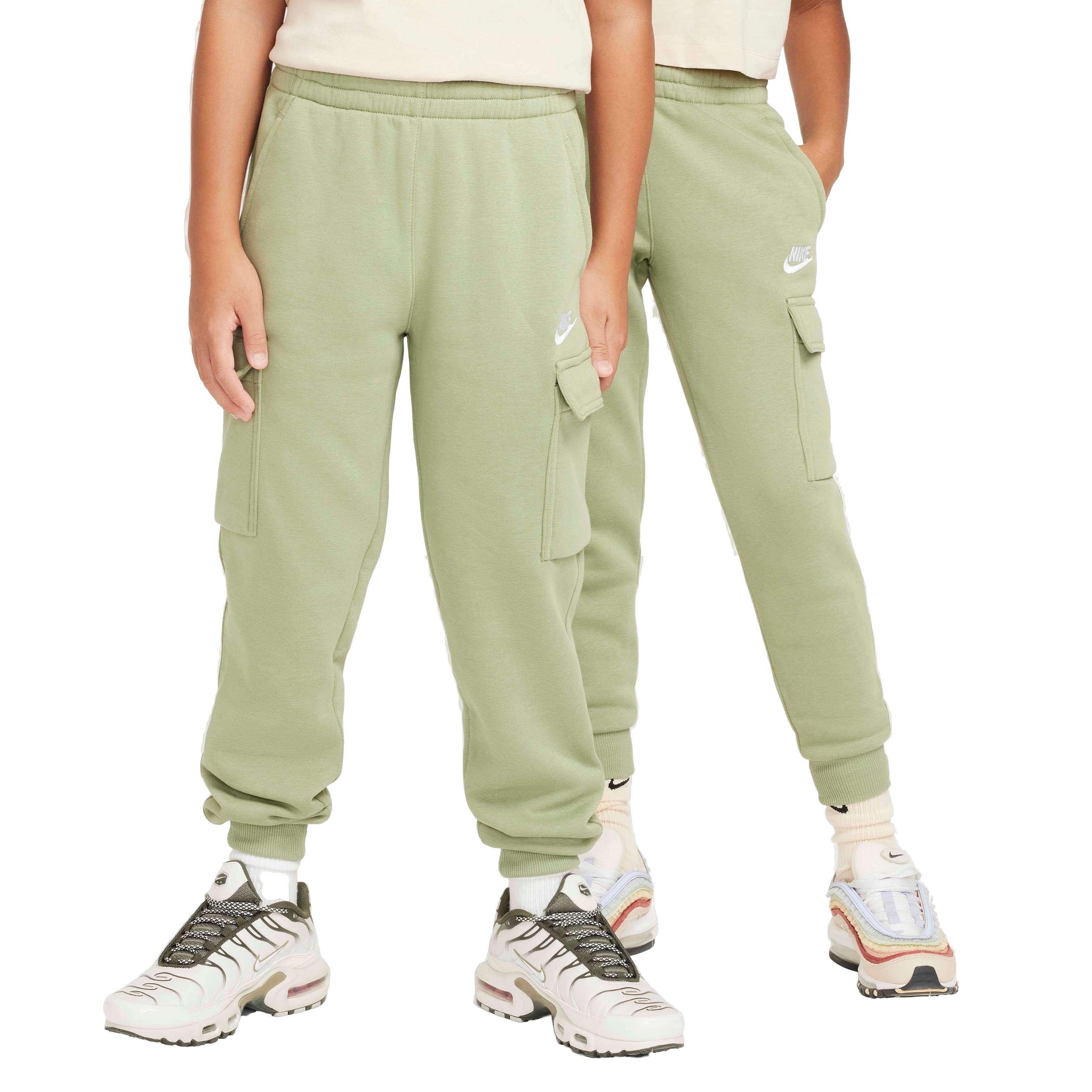 Nike Big Kids' Sportswear Club Fleece​ LBR Cargo Pants -Green - GREEN