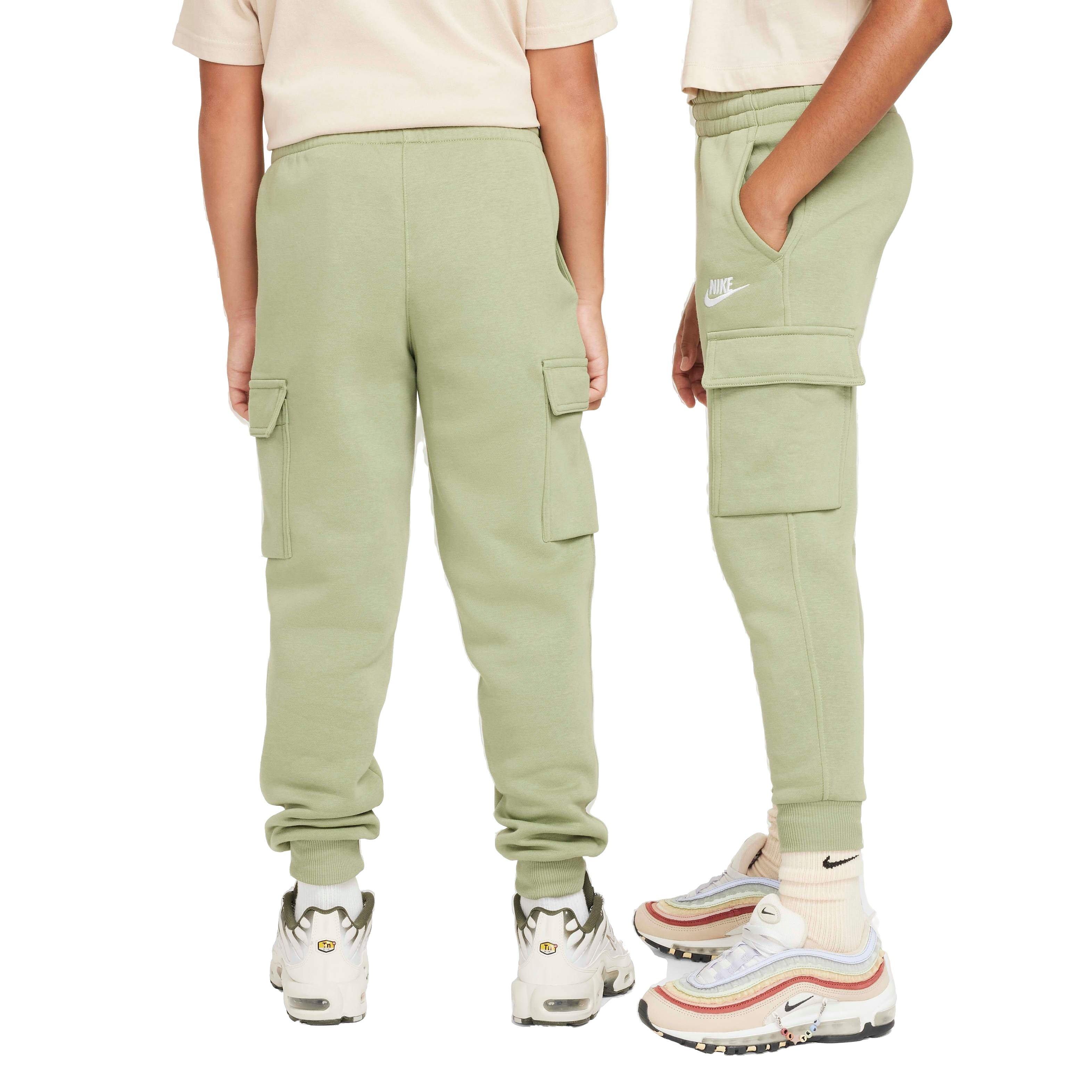 Nike Sportswear Club Fleece LBR Big Kids' Green Cargo Pants