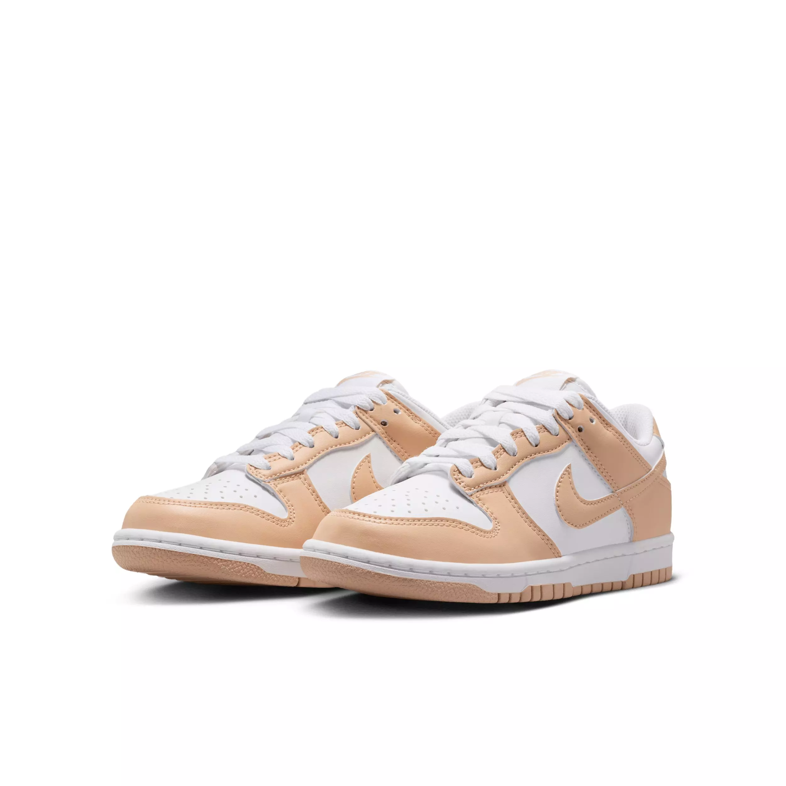 Nike Dunk Low "White/Shimmer/White/Shimmer" Grade School Girls' Shoe - WHITE/SHIMMER/WHITE/SHIMMER