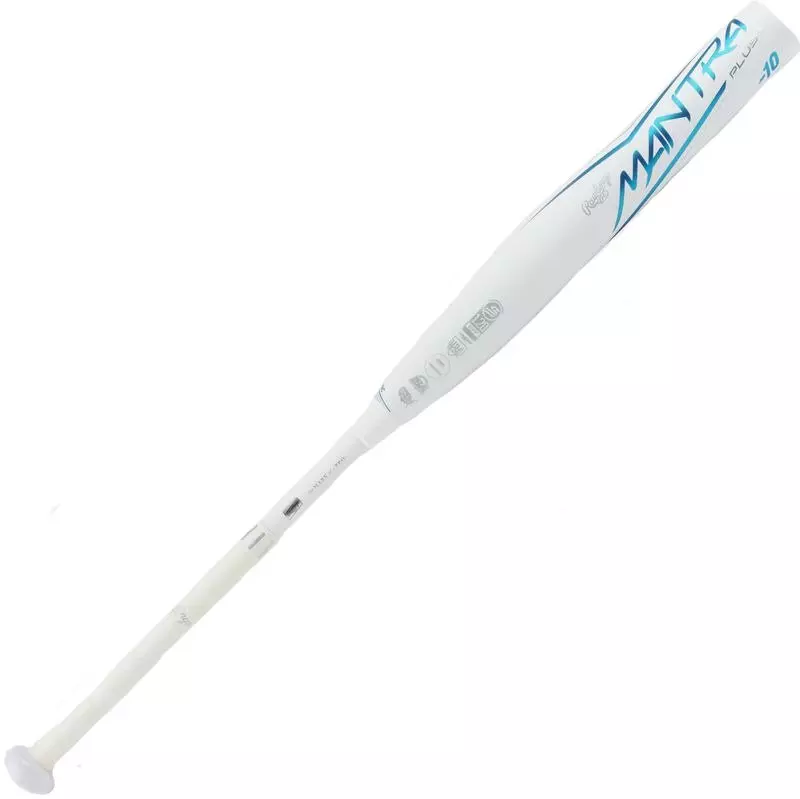 Rawlings Mantra Plus Fastpitch Softball Bat (-10) 2023 - WHITE