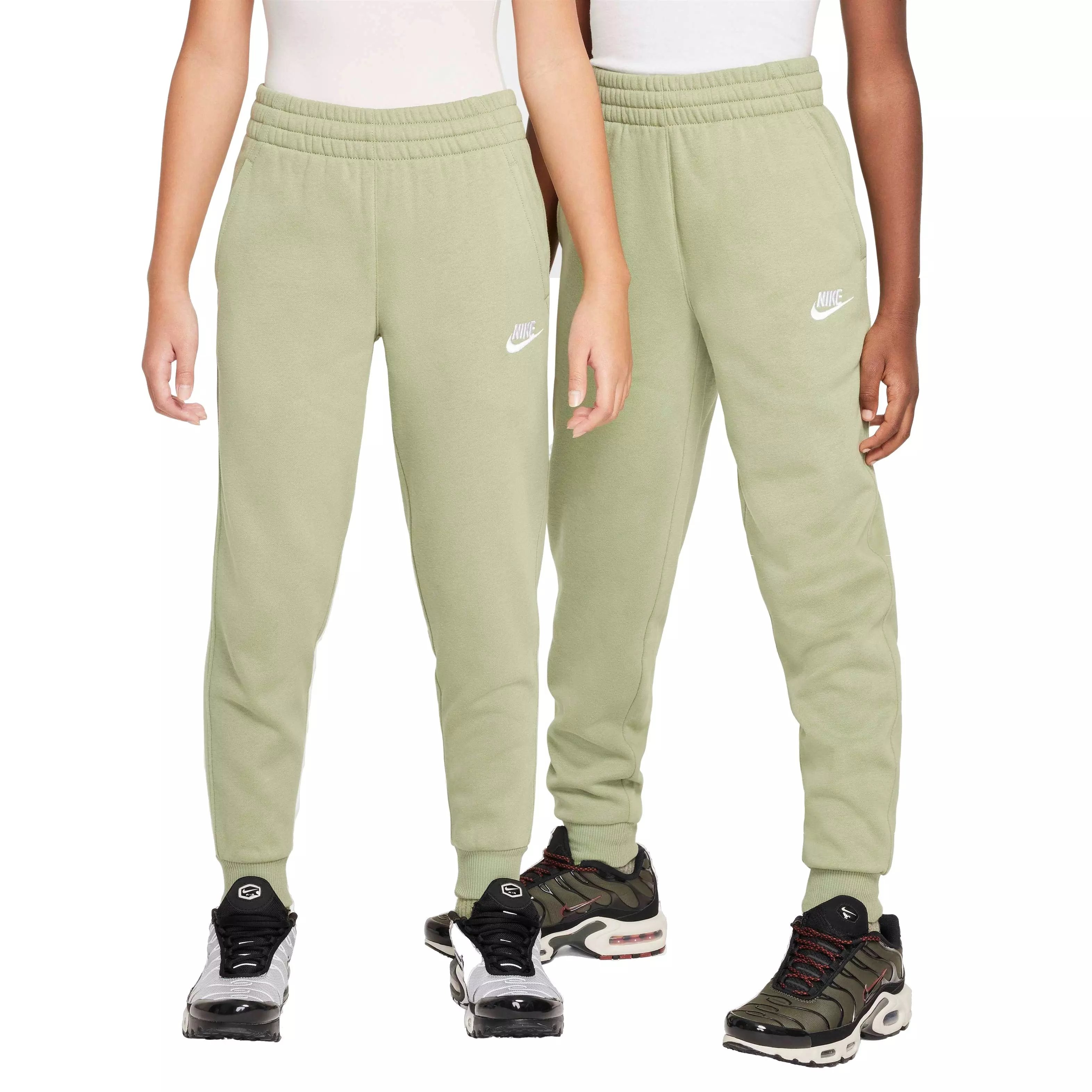 Nike Big Kids' Sportswear Club Brushed Fleece LBR Joggers - GREEN