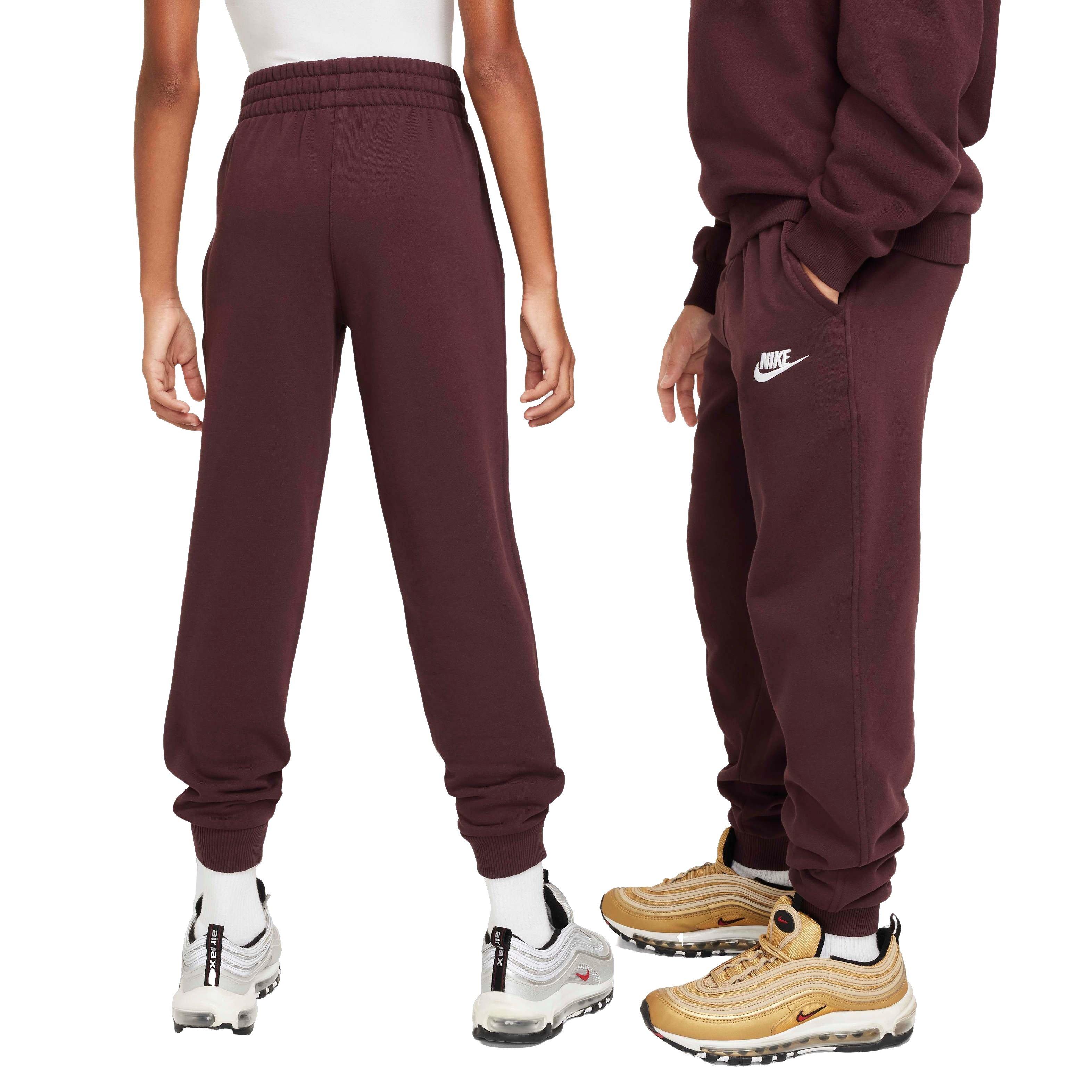 Nike Big Kids' Sportswear Club Fleece LBR Joggers - BURGUNDY Thumbnail View 2