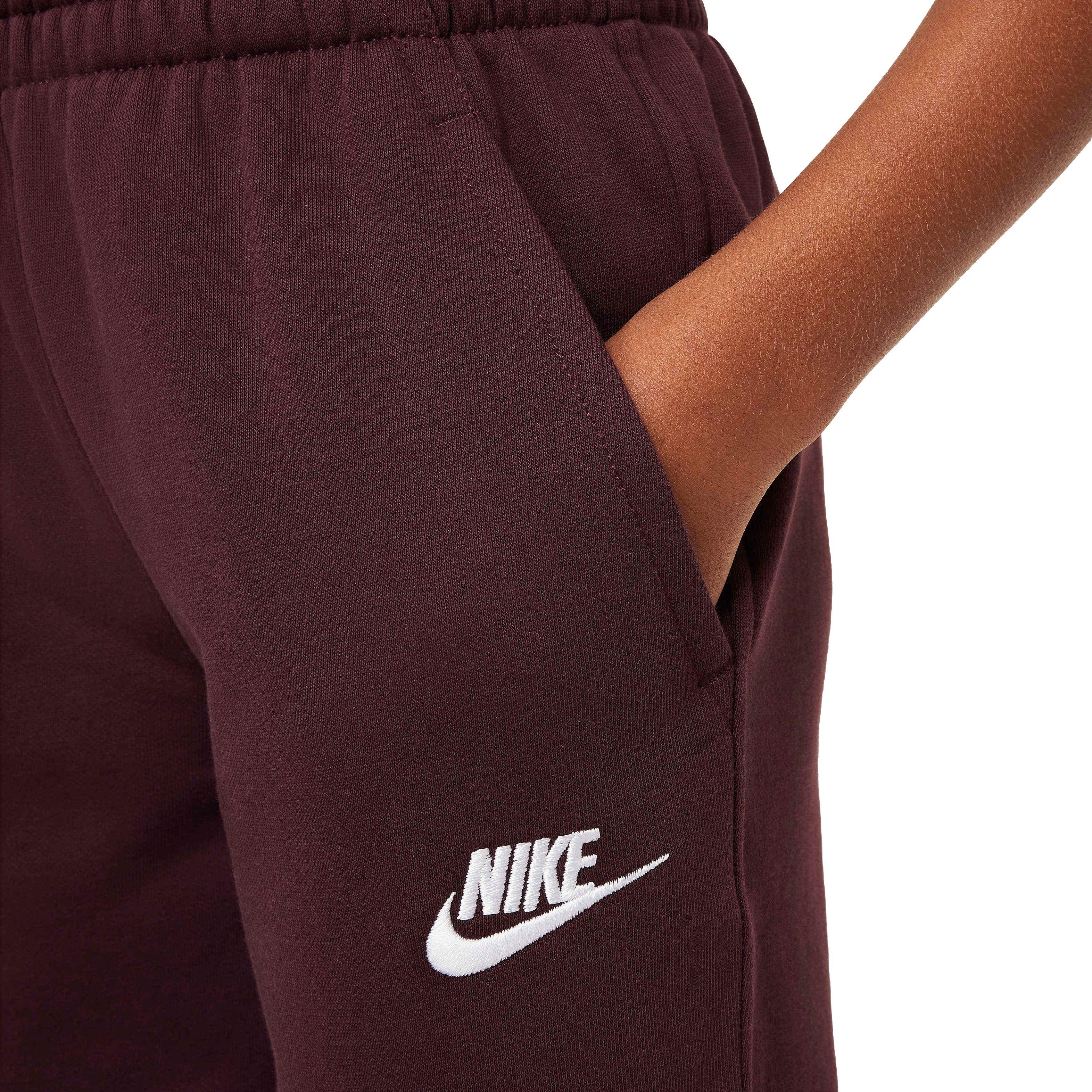 Nike Big Kids' Sportswear Club Fleece LBR Joggers - BURGUNDY Thumbnail View 4
