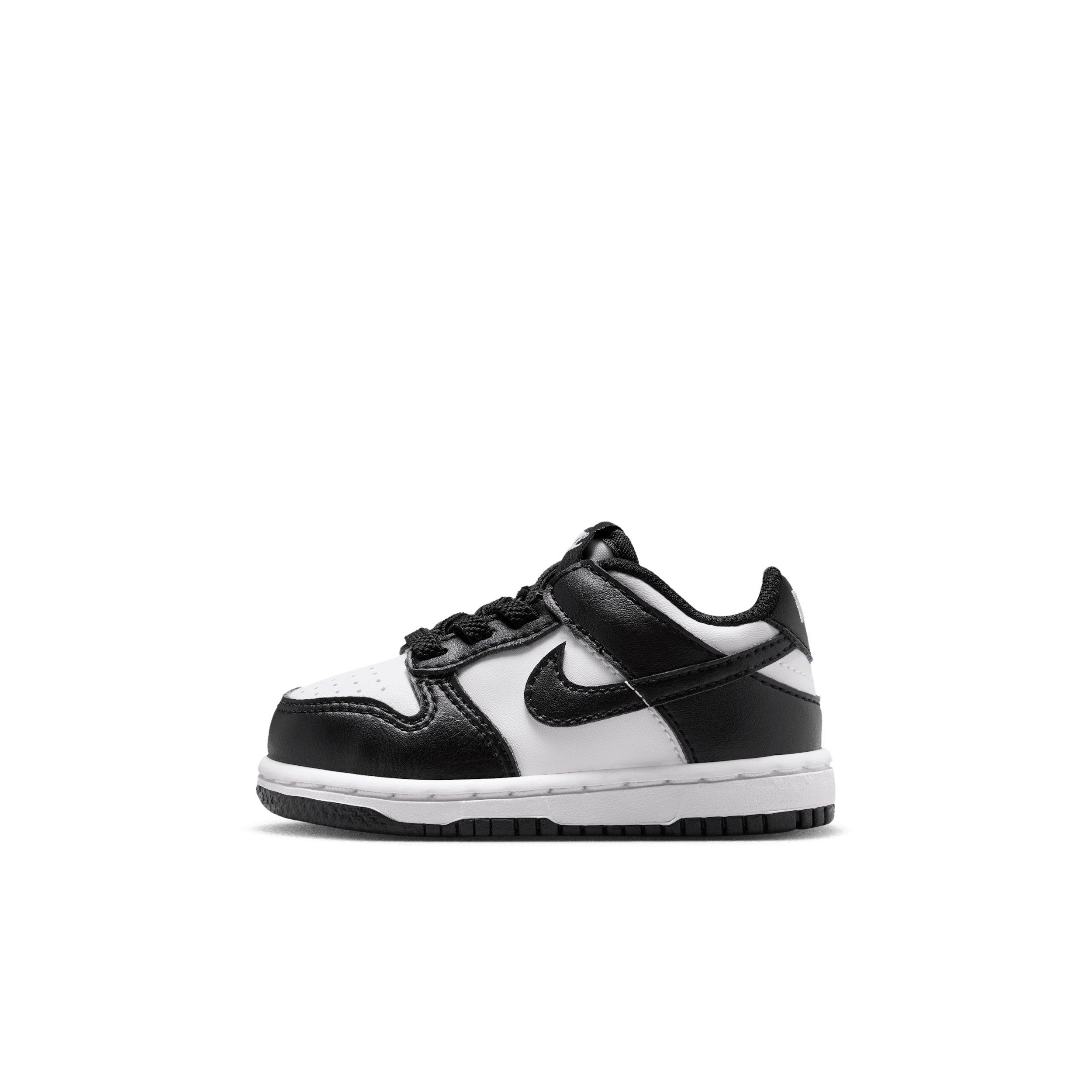 Nike Dunk Low "White/White/Black" Infant Boys' Shoe - WHITE/WHITE/BLACK Thumbnail View 2