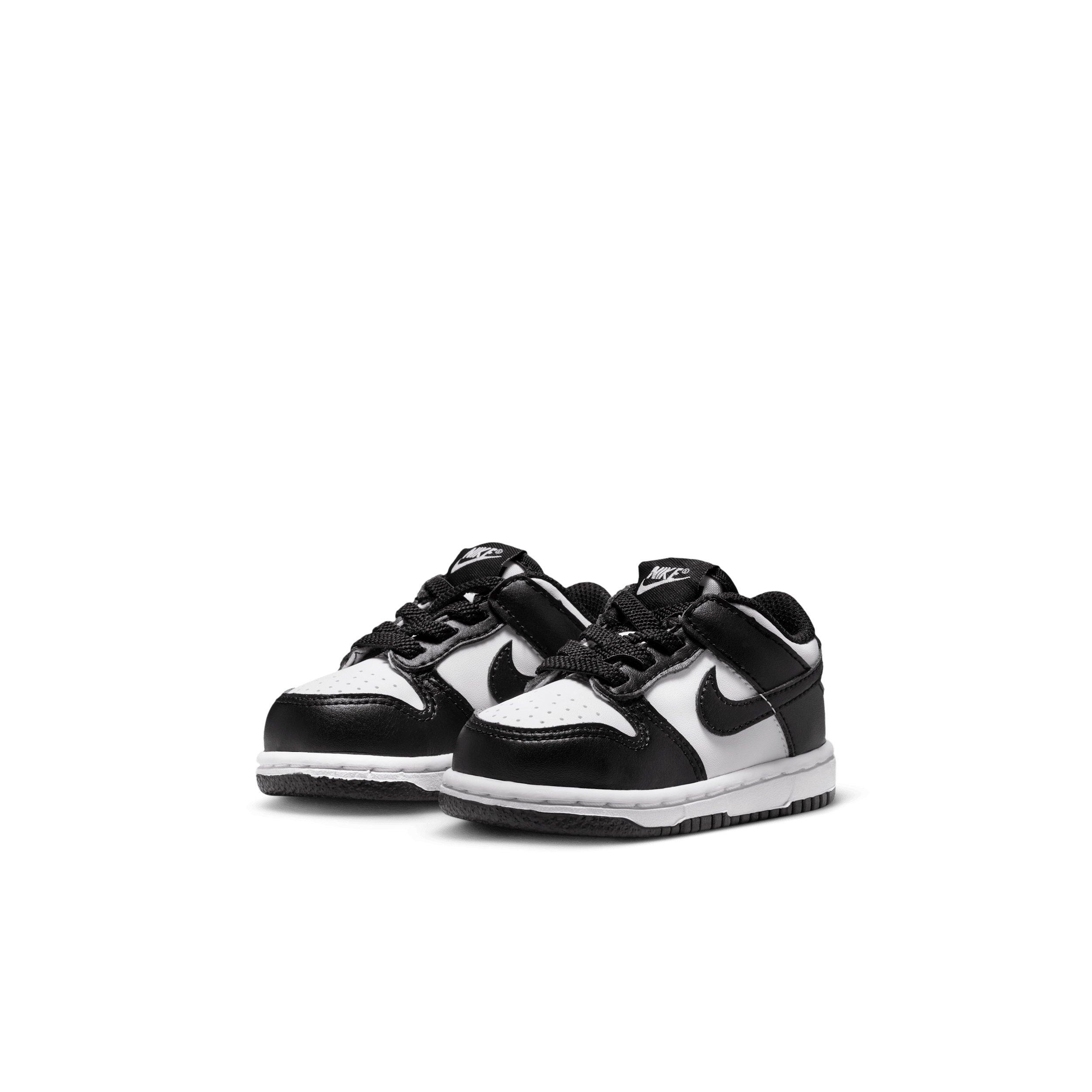 Nike Dunk Low "White/White/Black" Infant Boys' Shoe - WHITE/WHITE/BLACK Thumbnail View 3