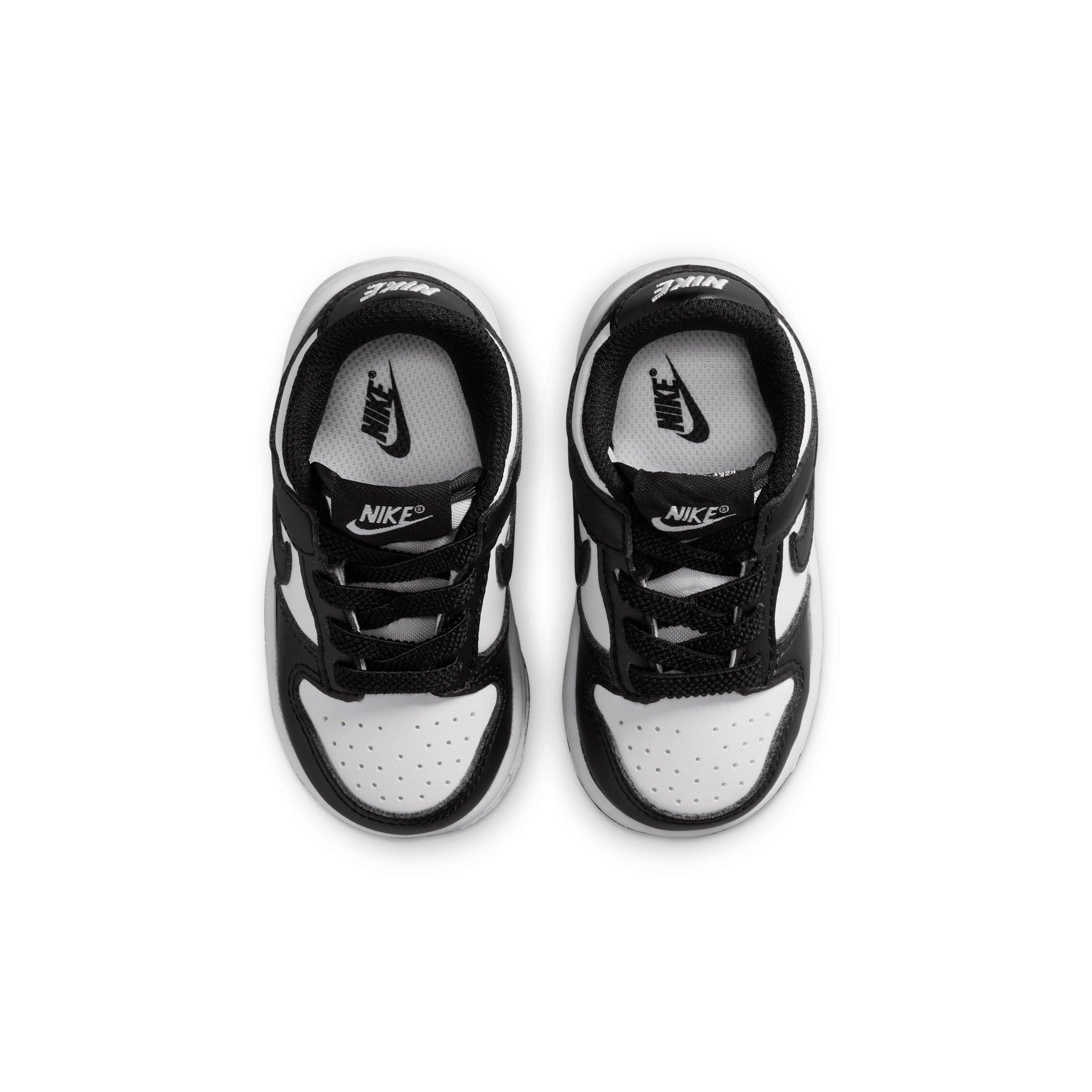 Nike Dunk Low "White/White/Black" Infant Boys' Shoe - WHITE/WHITE/BLACK Thumbnail View 4
