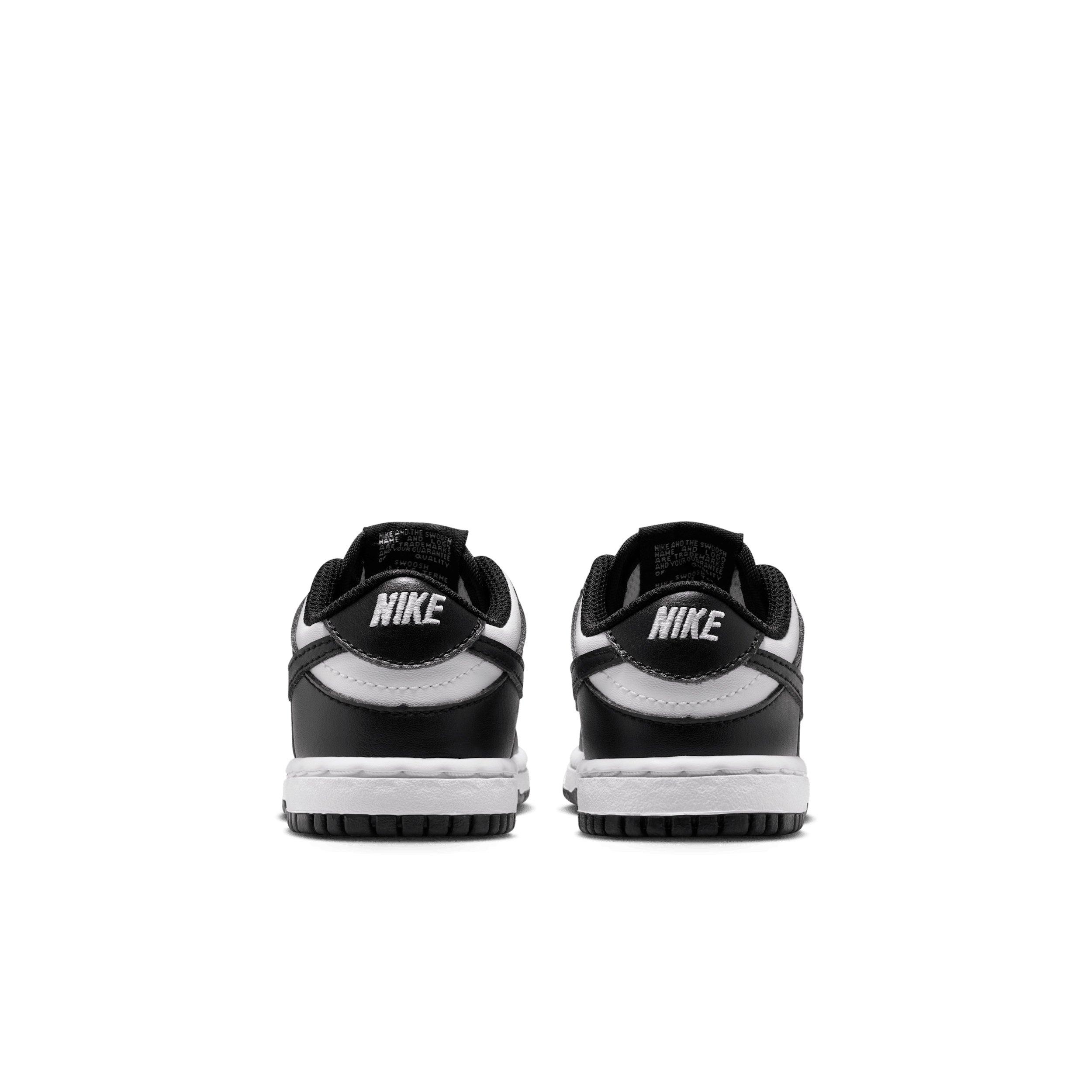 Nike Dunk Low "White/White/Black" Infant Boys' Shoe - WHITE/WHITE/BLACK Thumbnail View 5