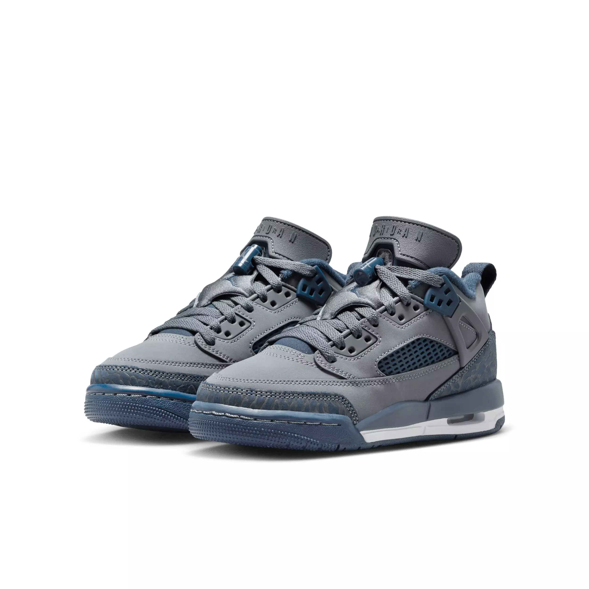 Jordan Spizike Low "Flint/University Blue/White/Navy" Grade School Boys' Shoe - FLINT/BLUE/WHITE/NAVY