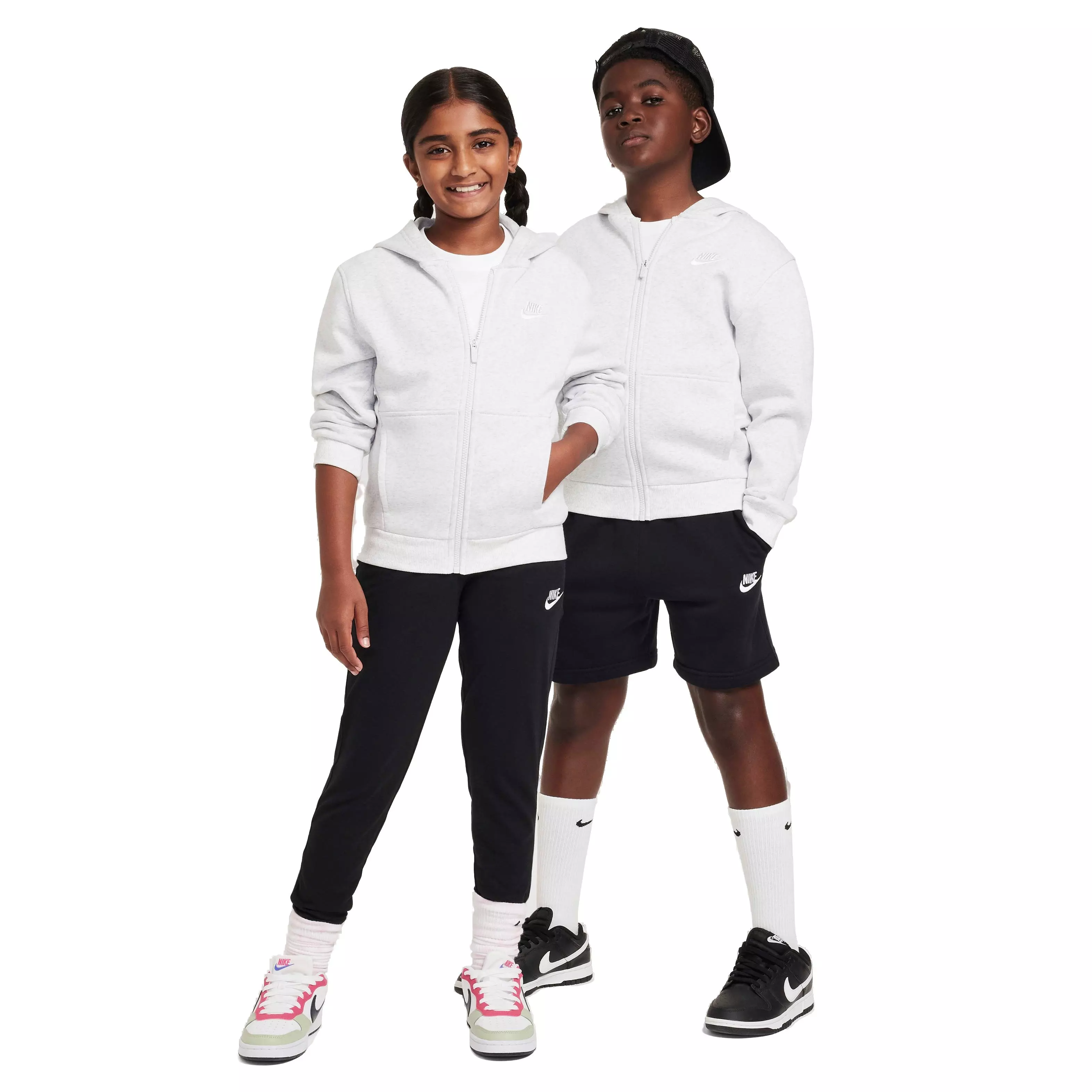 Nike Big Kids' Sportswear Club Fleece Full-Zip Jacket - CREAM