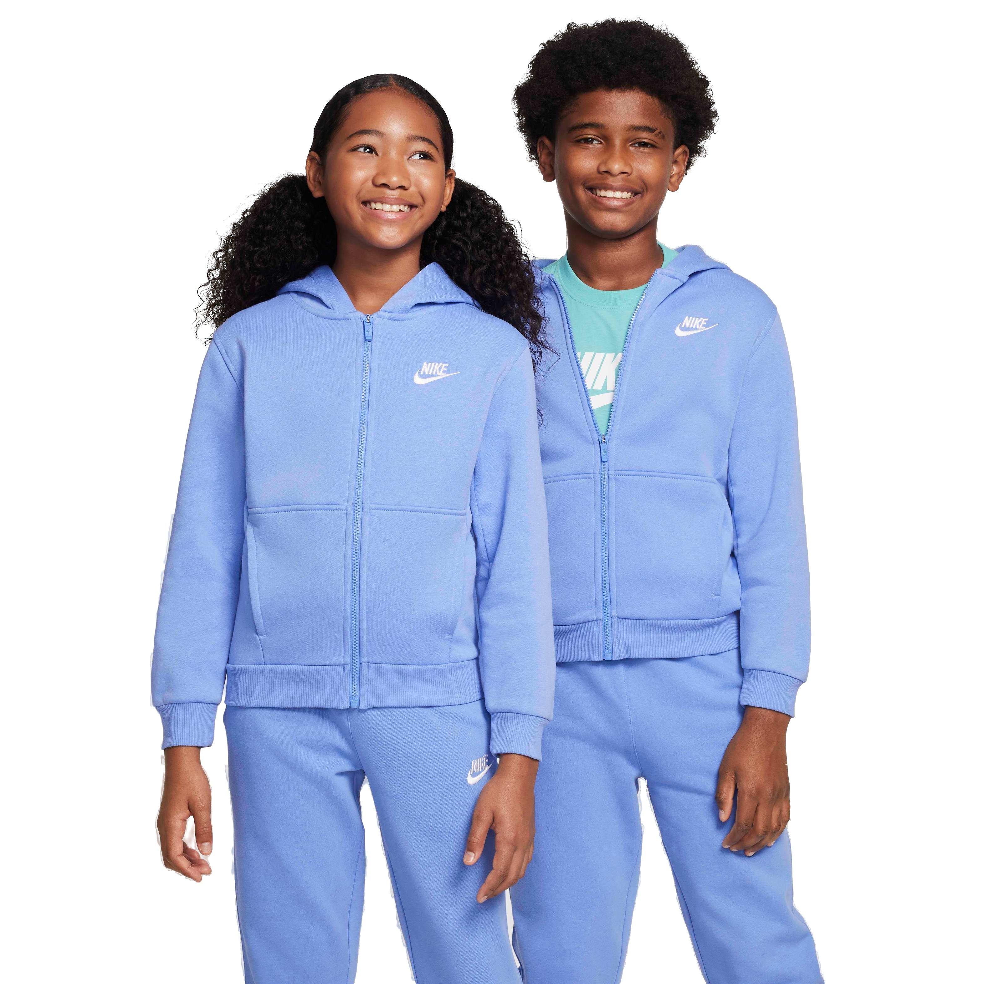 Nike Big Kids' Sportswear Club Fleece Full-Zip Jacket - ROYAL Thumbnail View 1