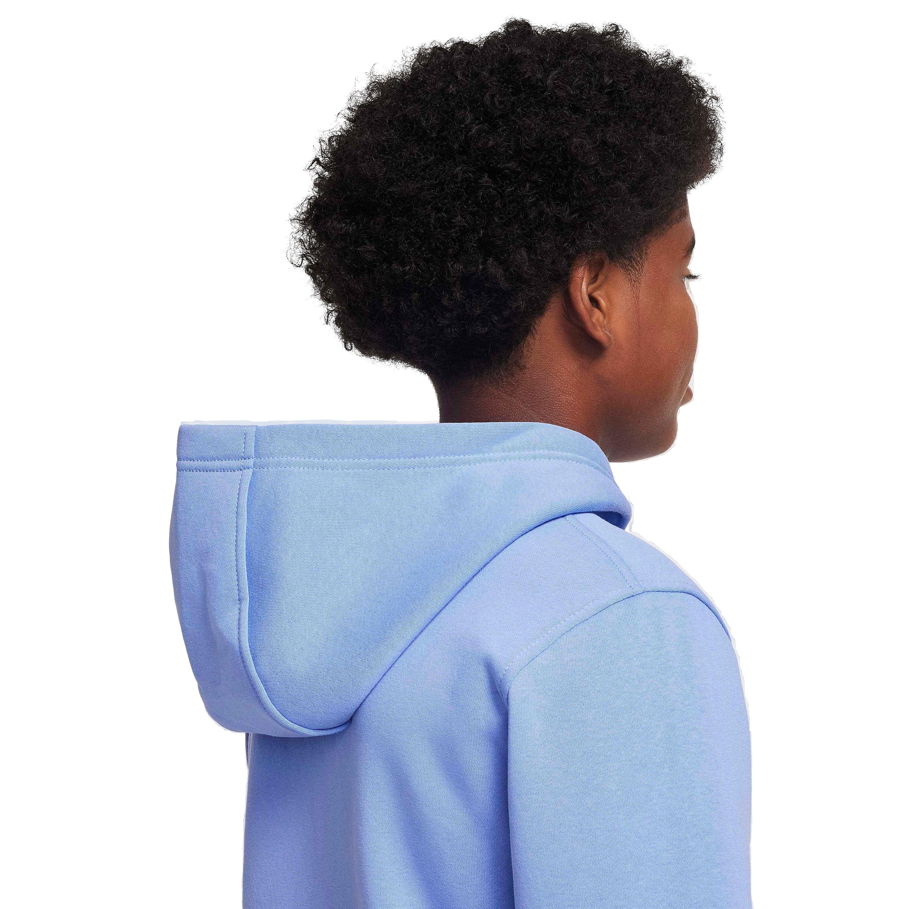 Nike Big Kids' Sportswear Club Fleece Full-Zip Jacket - ROYAL Thumbnail View 6
