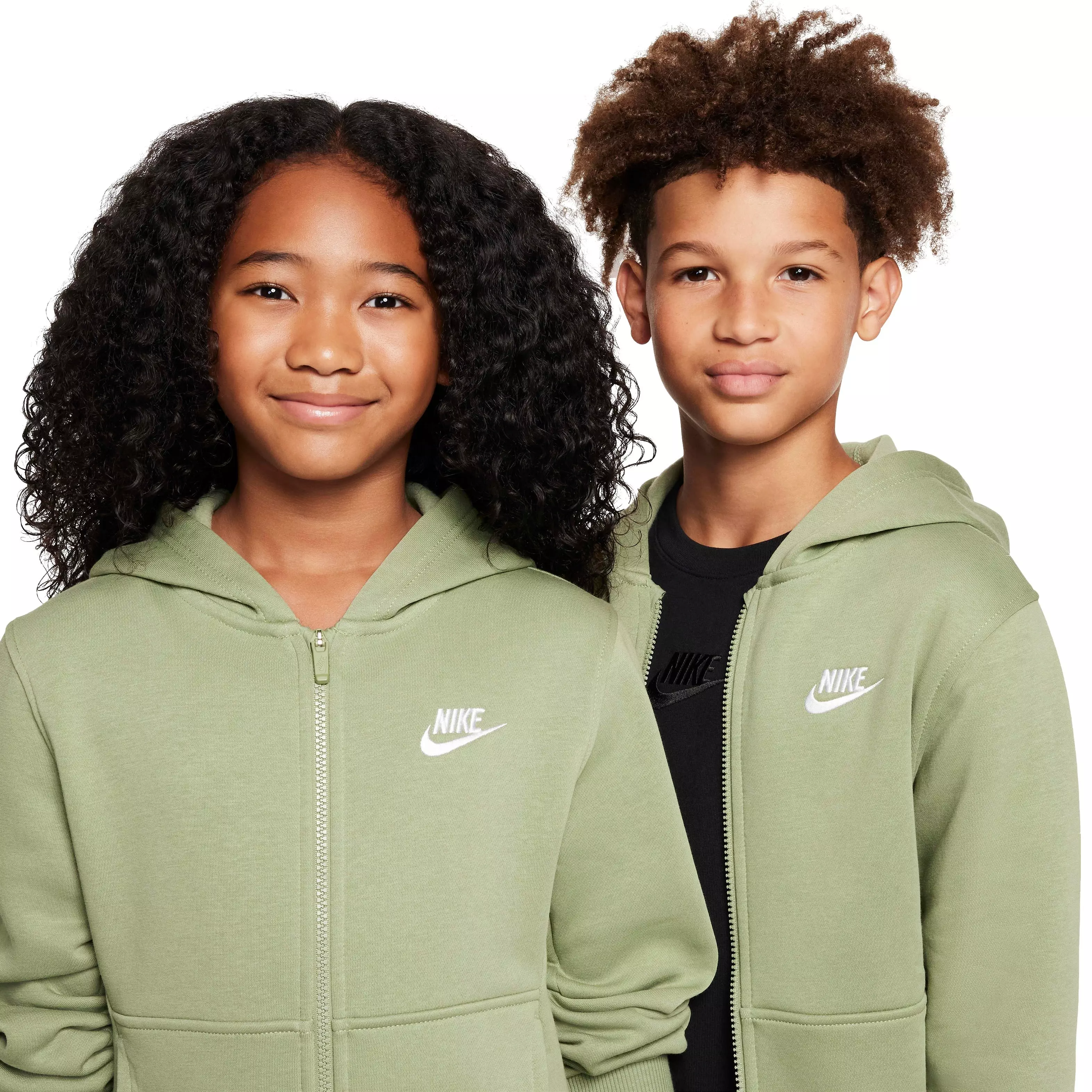 Nike Big Kids' Sportswear Club Fleece Full-Zip Jacket - GREEN