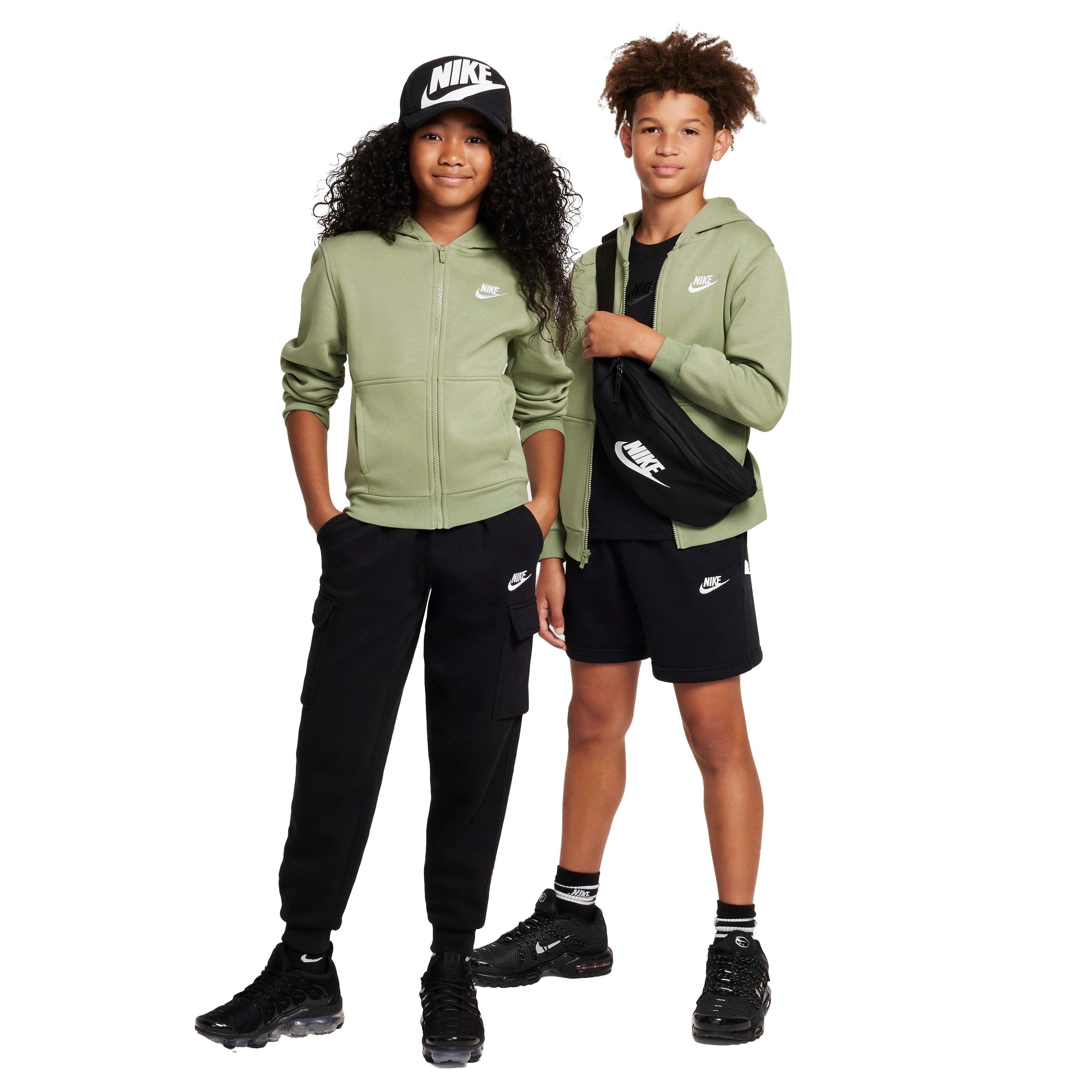 Nike Big Kids' Sportswear Club Fleece Full-Zip Jacket - GREEN Thumbnail View 7