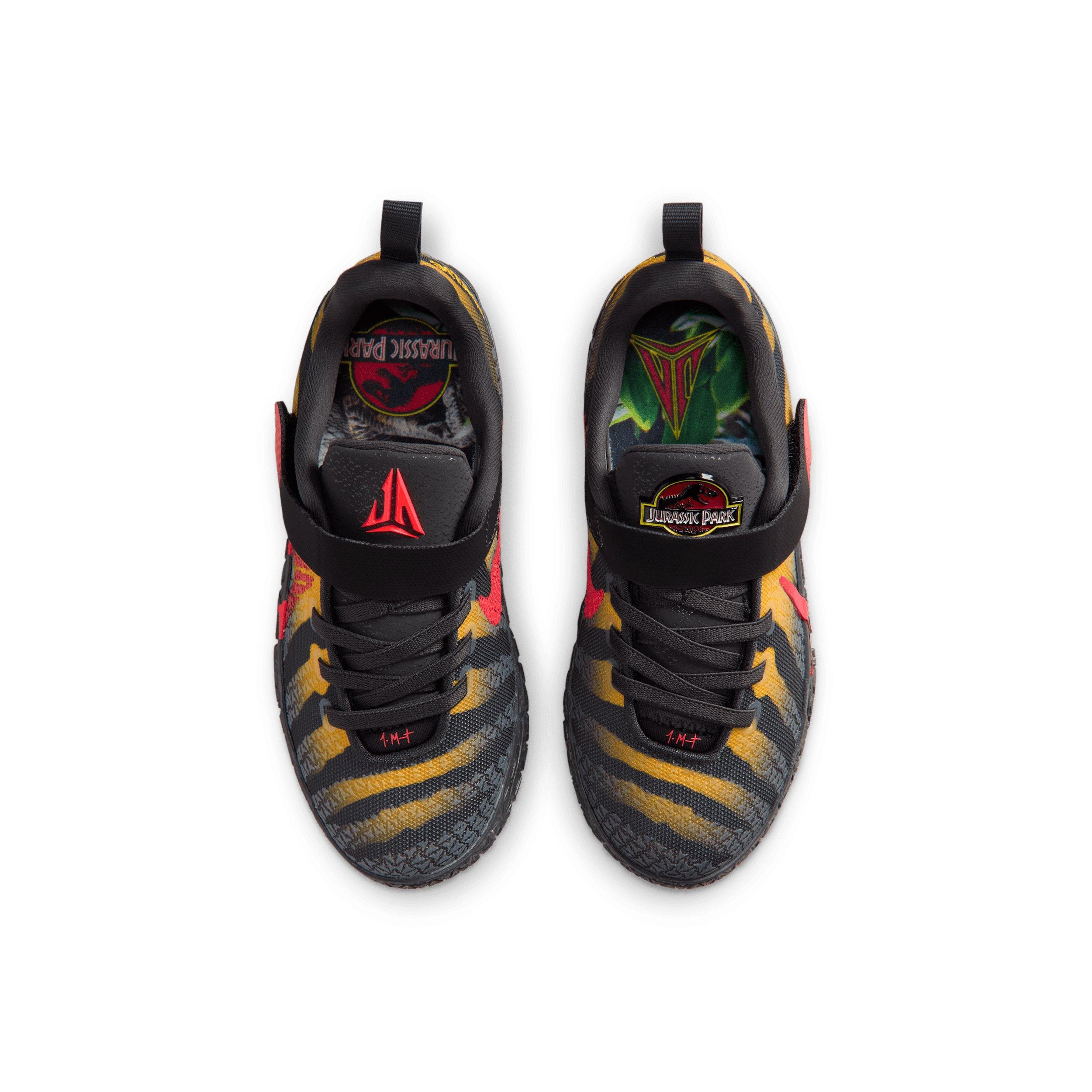 Nike Ja 3 "Raptor" Preschool Kids' Basketball Shoe - ANTHRACITE/YELLOW/CRIMSON Thumbnail View 6