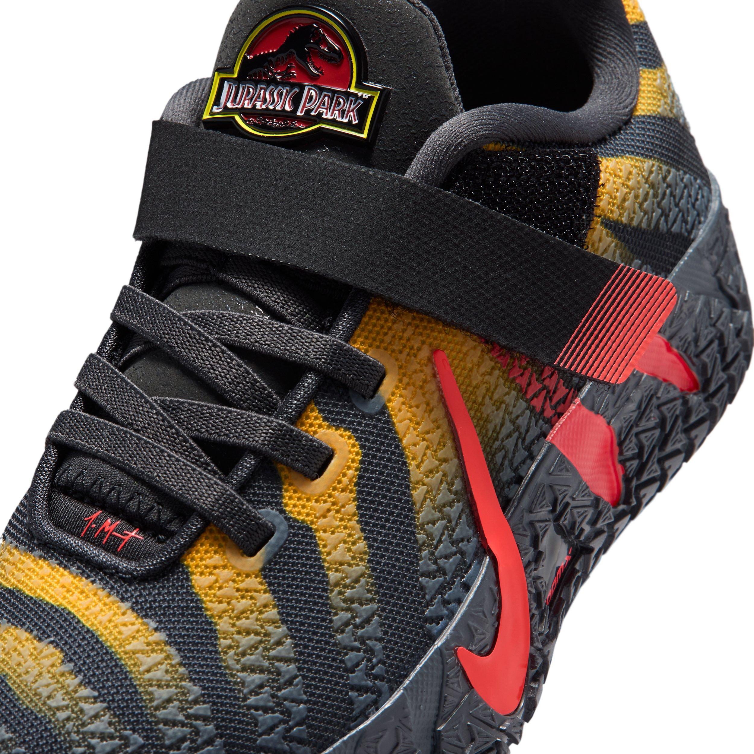 Nike Ja 3 "Raptor" Preschool Kids' Basketball Shoe - ANTHRACITE/YELLOW/CRIMSON Thumbnail View 9