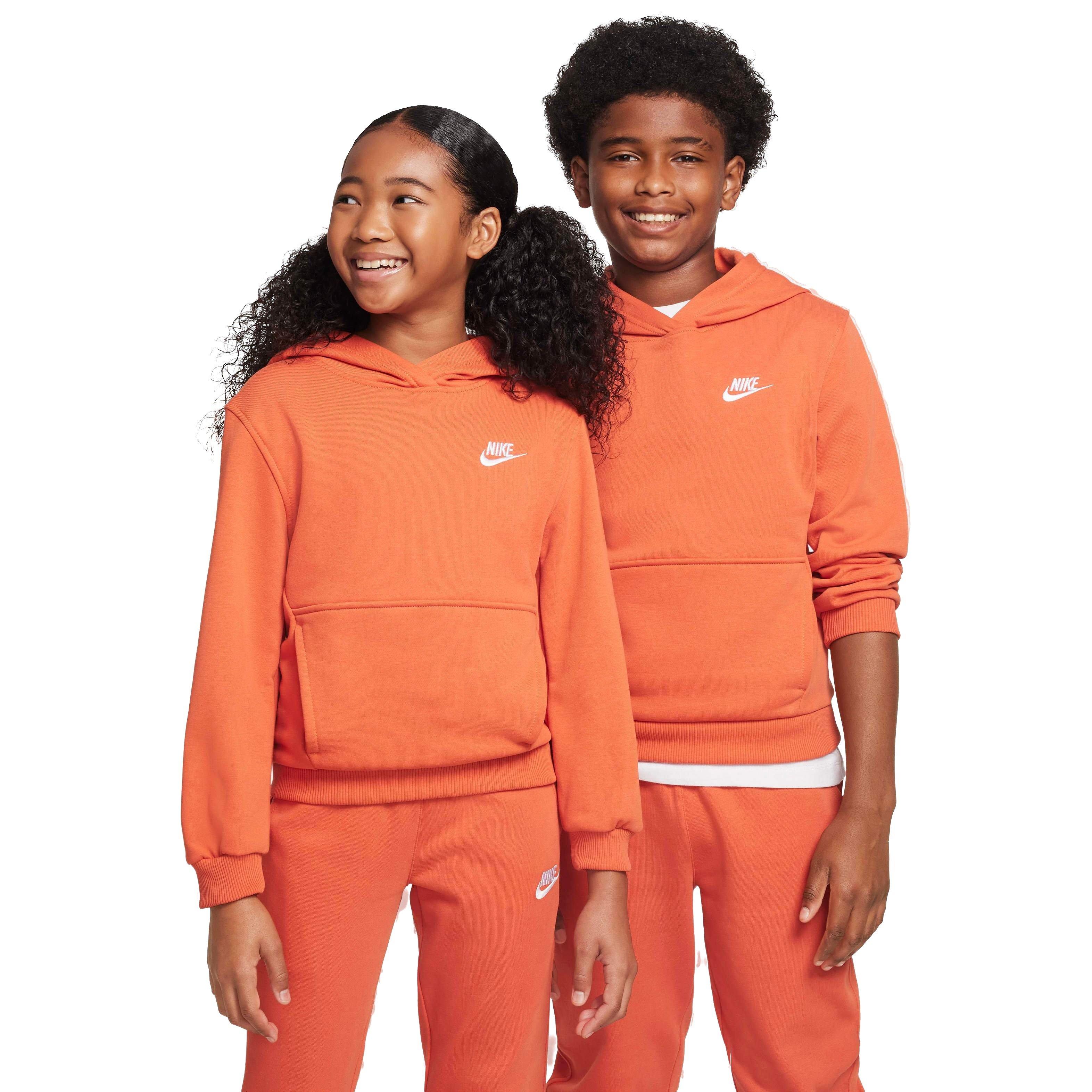 Nike Sportswear Club Fleece Big Kids' Pullover Coral Hoodie