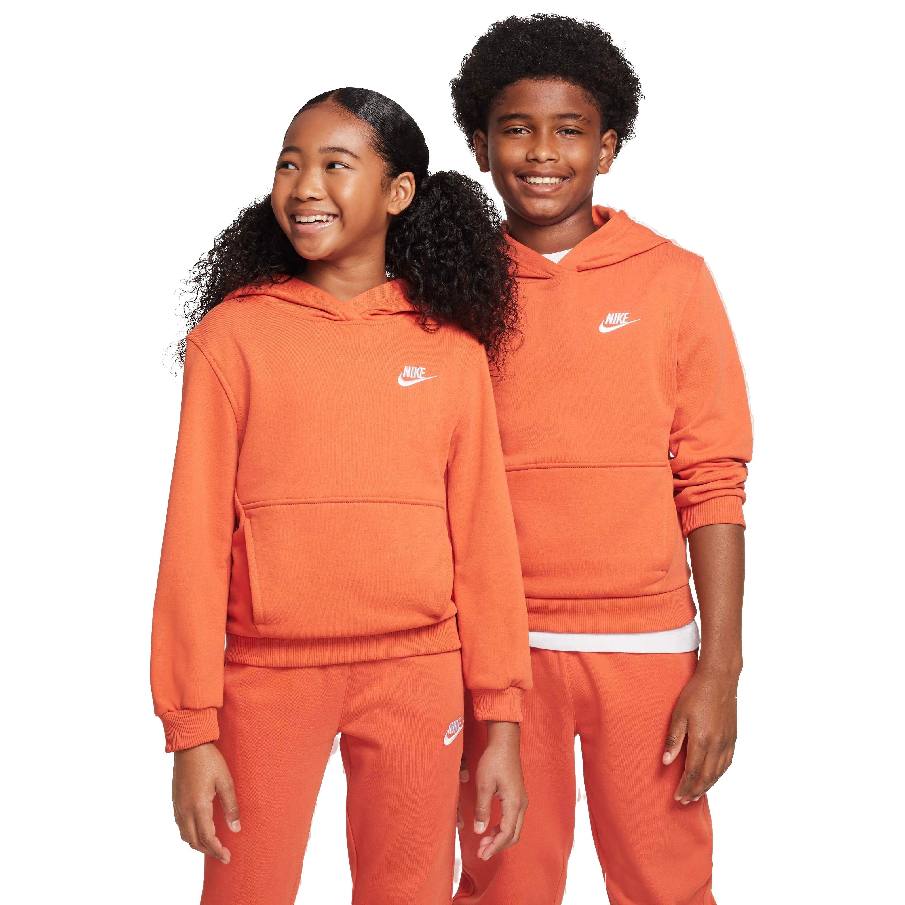 Nike Big Kids' Sportswear Club Fleece Pullover Hoodie - CORAL