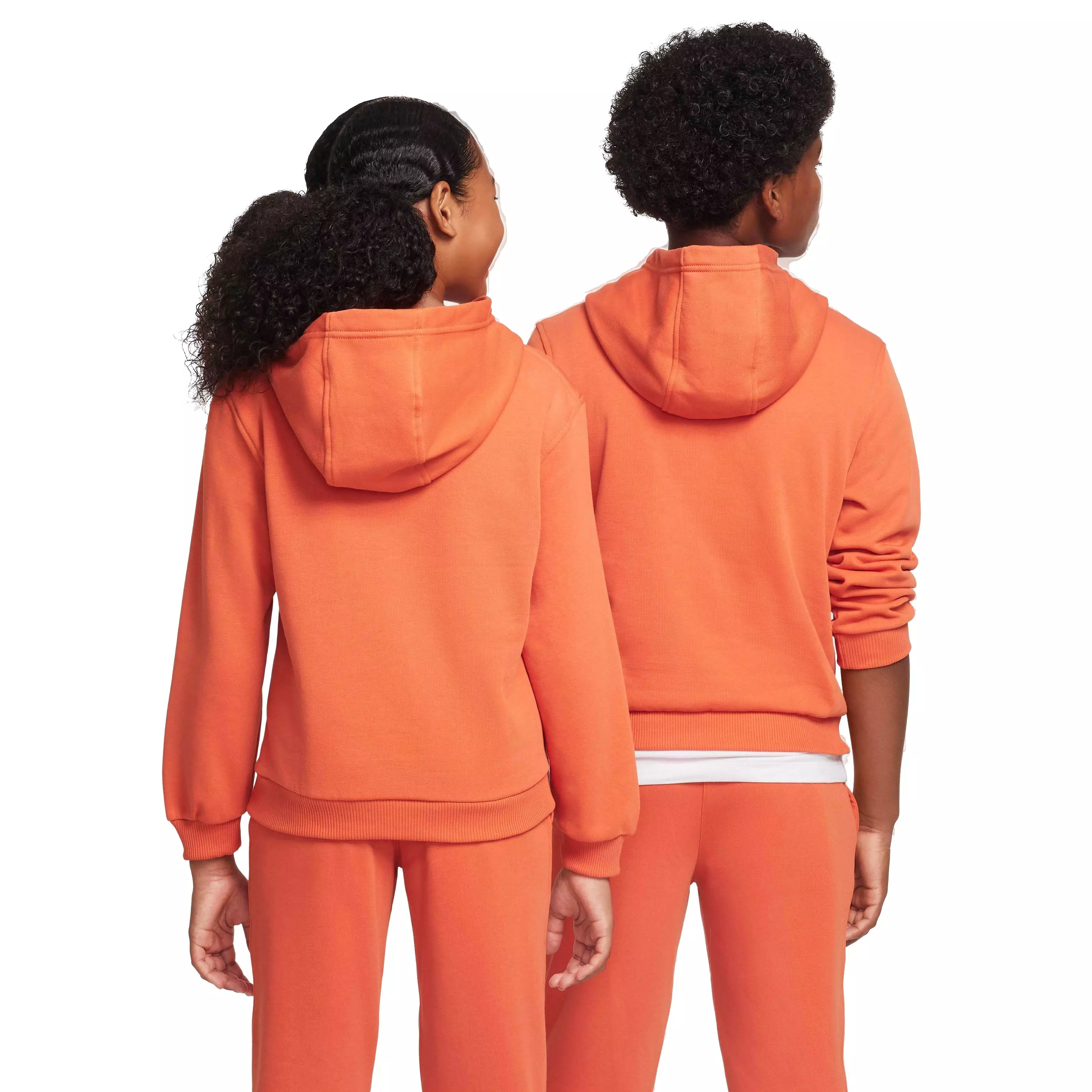 Nike Big Kids' Sportswear Club Fleece Pullover Hoodie - CORAL