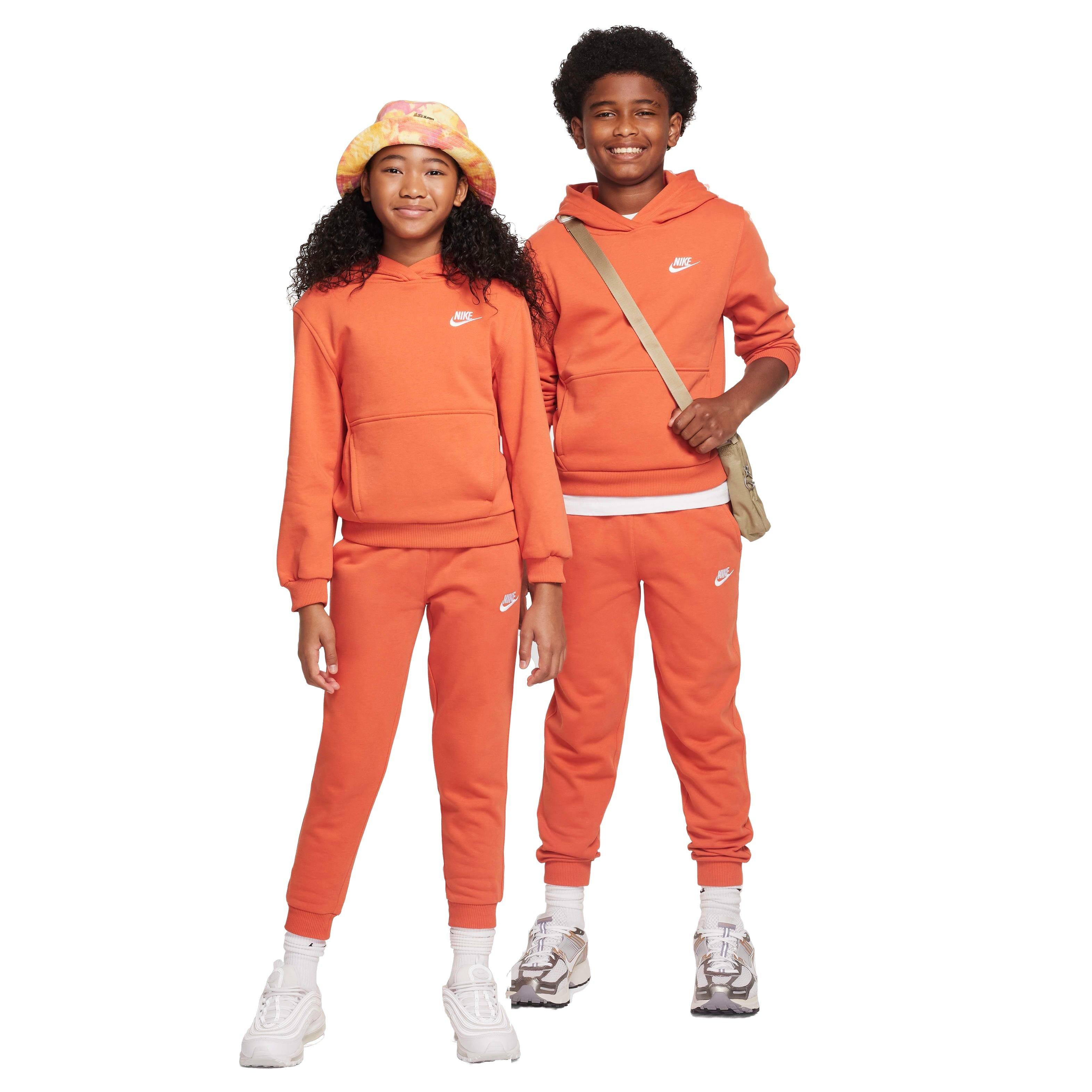 Nike Sportswear Club Fleece Big Kids' Pullover Coral Hoodie