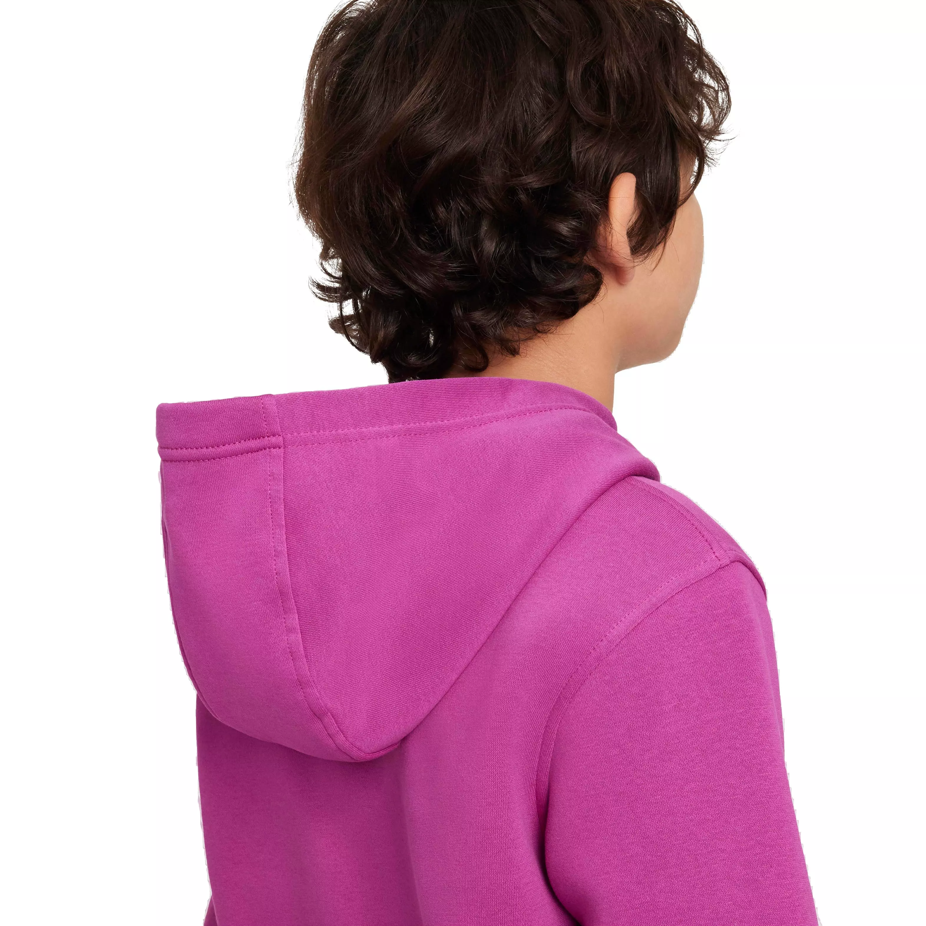 Nike Big Kids' Sportswear Club Fleece Pullover Hoodie - PINK