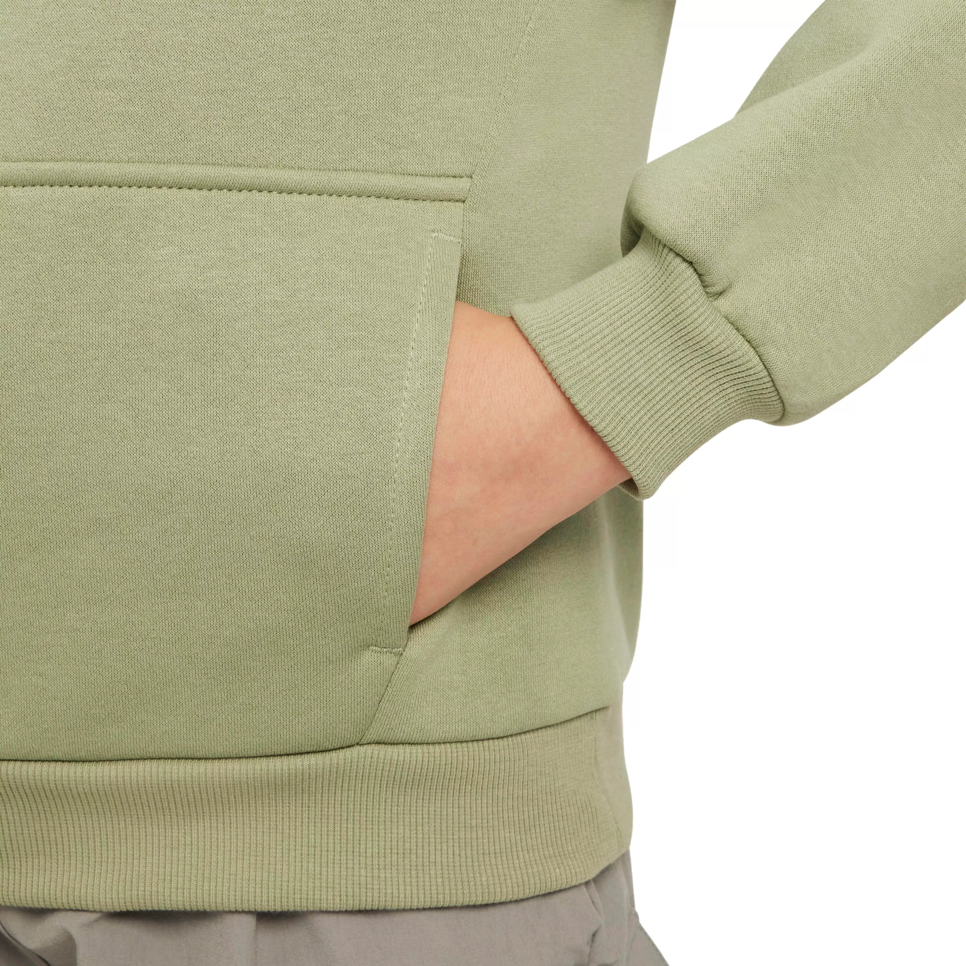 Nike Big Kids' Sportswear Club Fleece Pullover Hoodie - GREEN