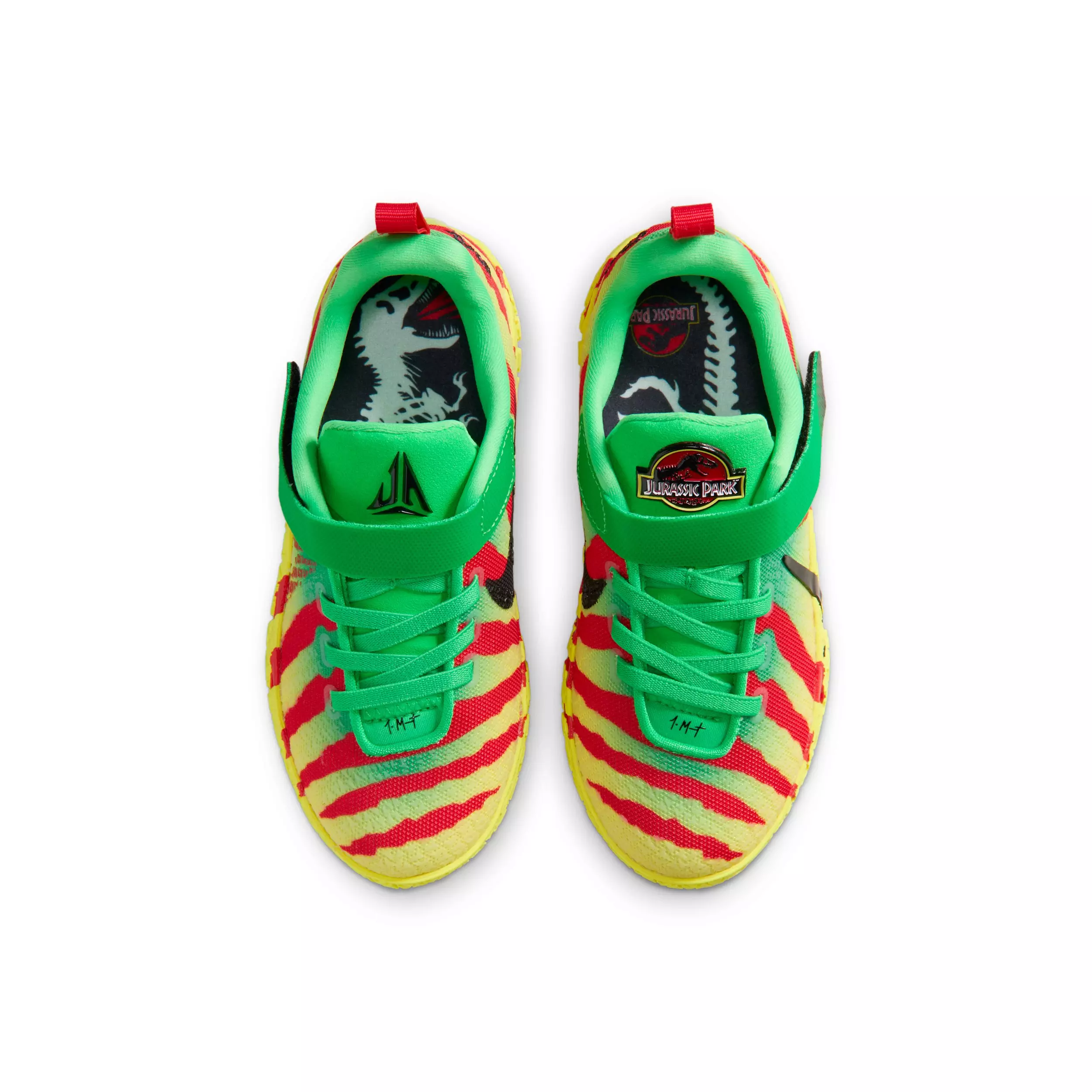 Nike Ja 3 "Raptor" Preschool Kids' Basketball Shoe - GREEN/RED/YELLOW/BLACK