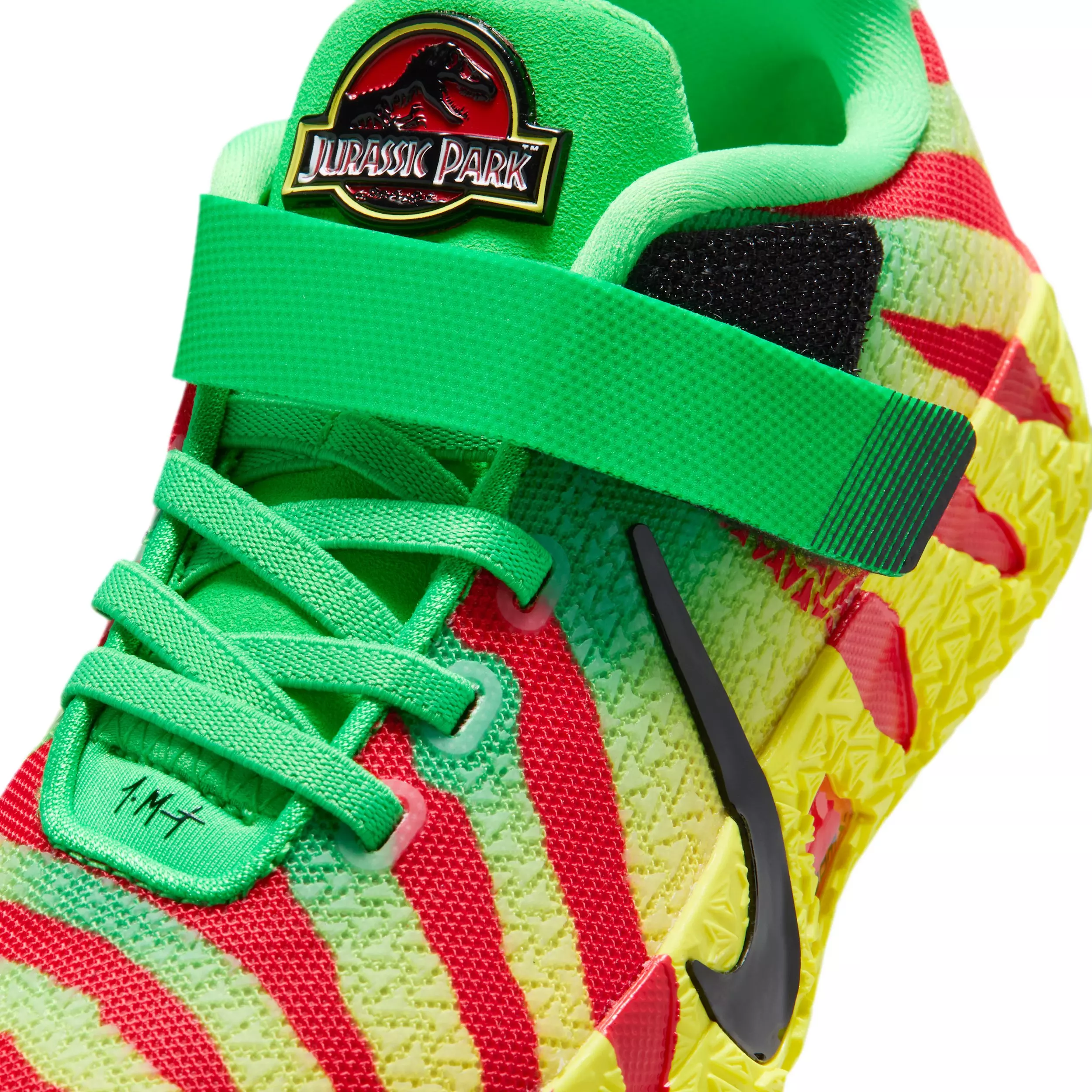 Nike Ja 3 "Raptor" Preschool Kids' Basketball Shoe - GREEN/RED/YELLOW/BLACK