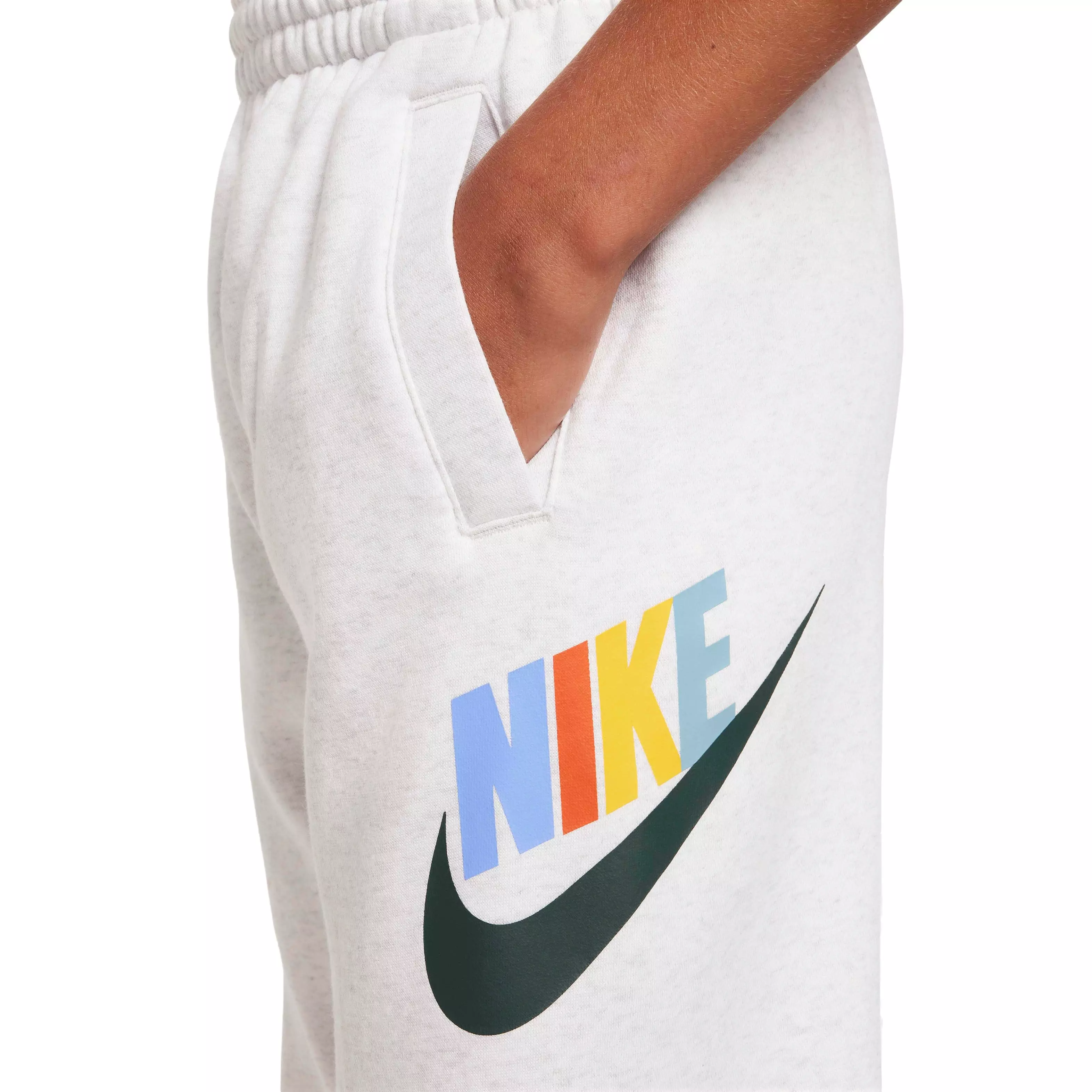 Nike Big Kids' Club Fleece HBR Joggers - CREAM