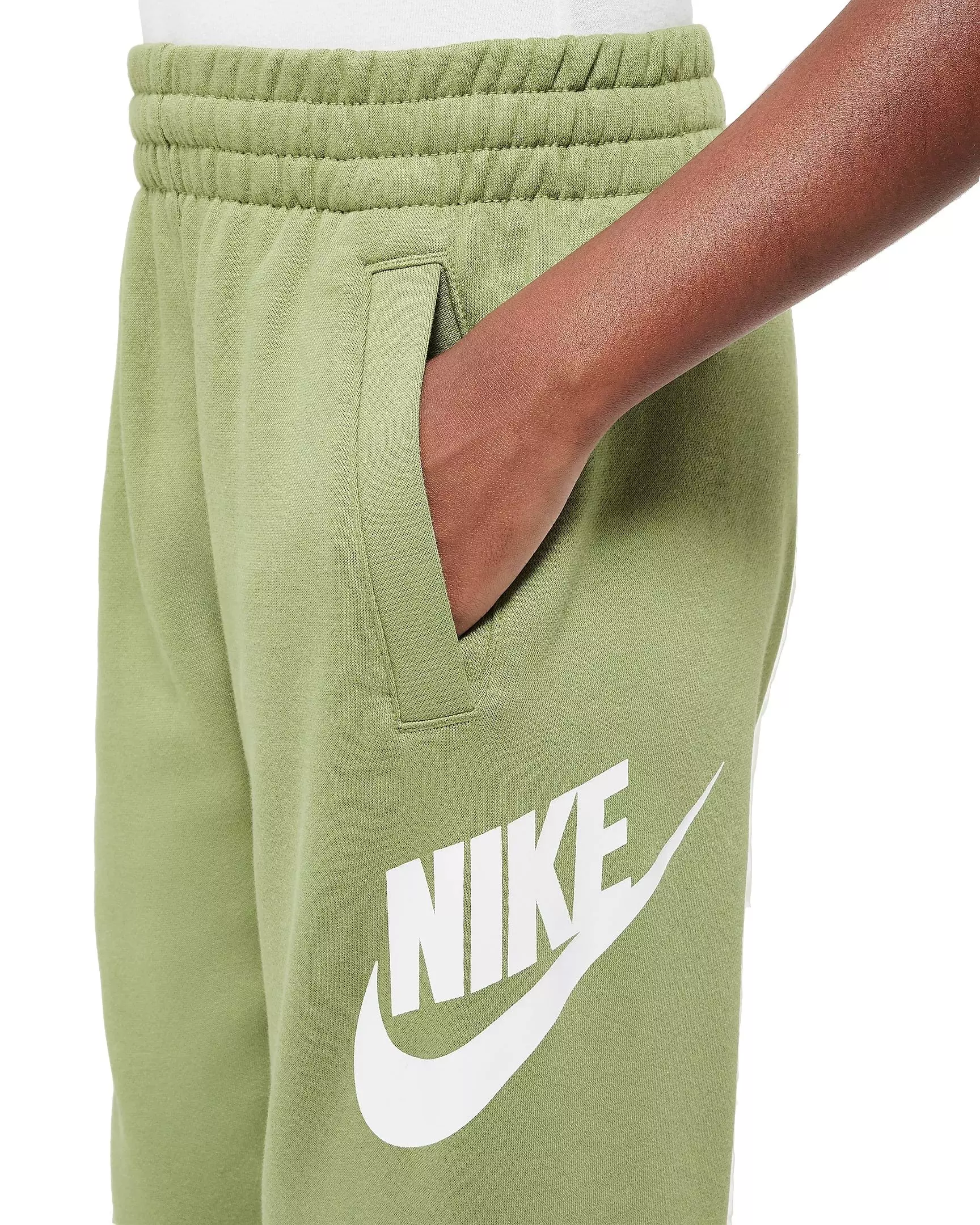 Nike Big Kids' Club Fleece HBR Joggers - GREEN