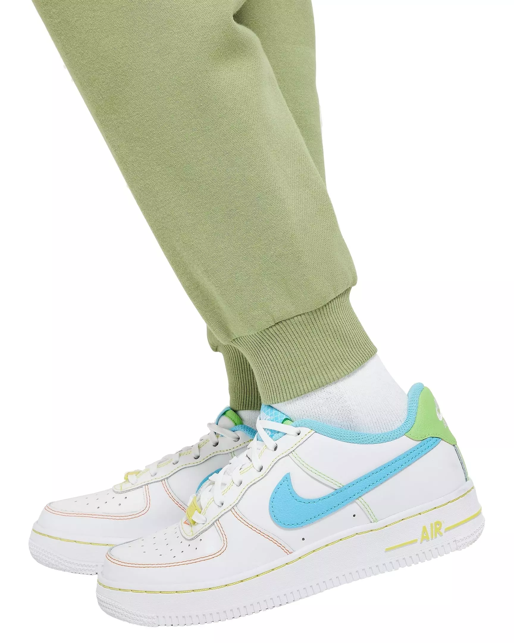 Nike Big Kids' Club Fleece HBR Joggers - GREEN