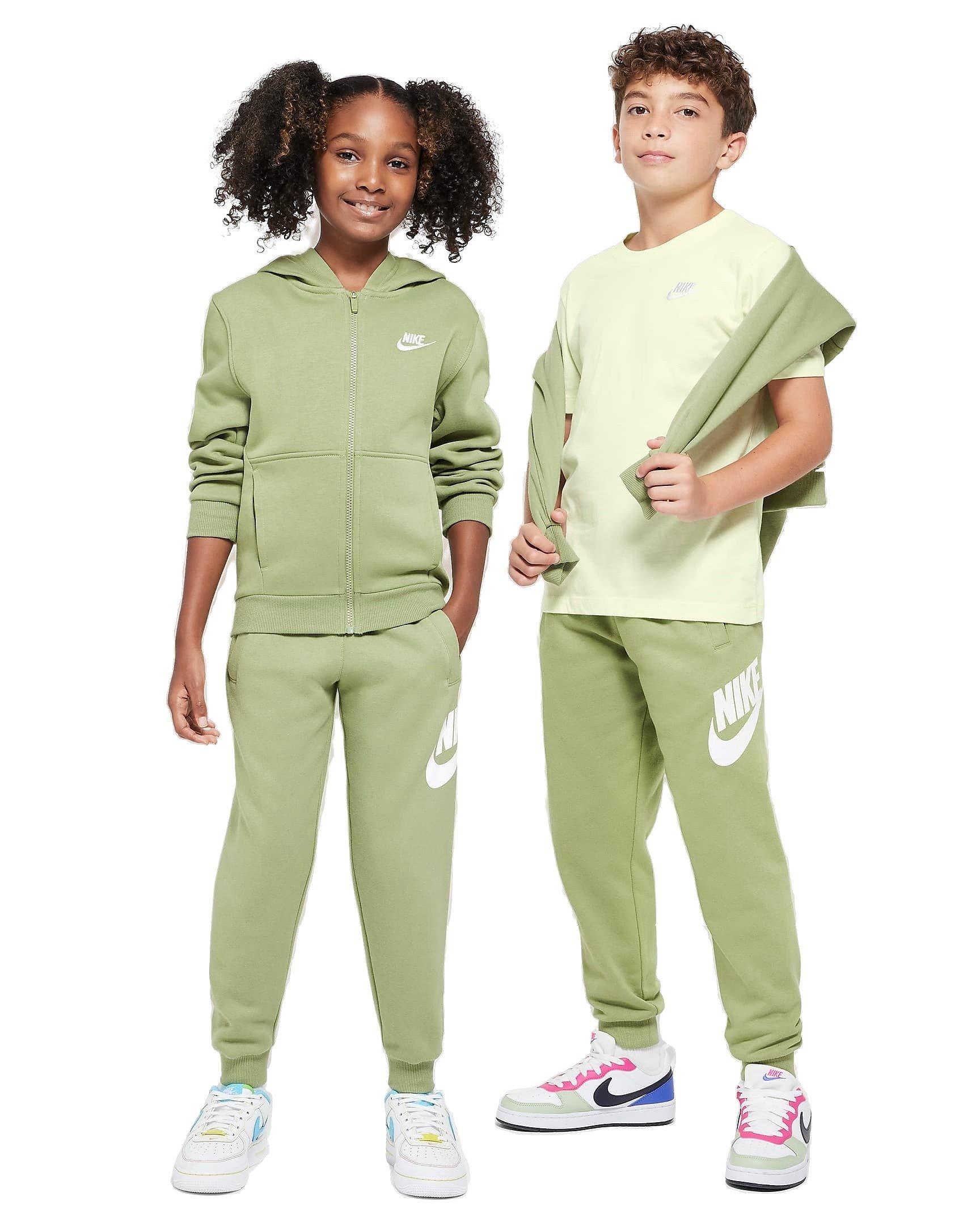 Nike Big Kids' Club Fleece HBR Joggers - GREEN Thumbnail View 6