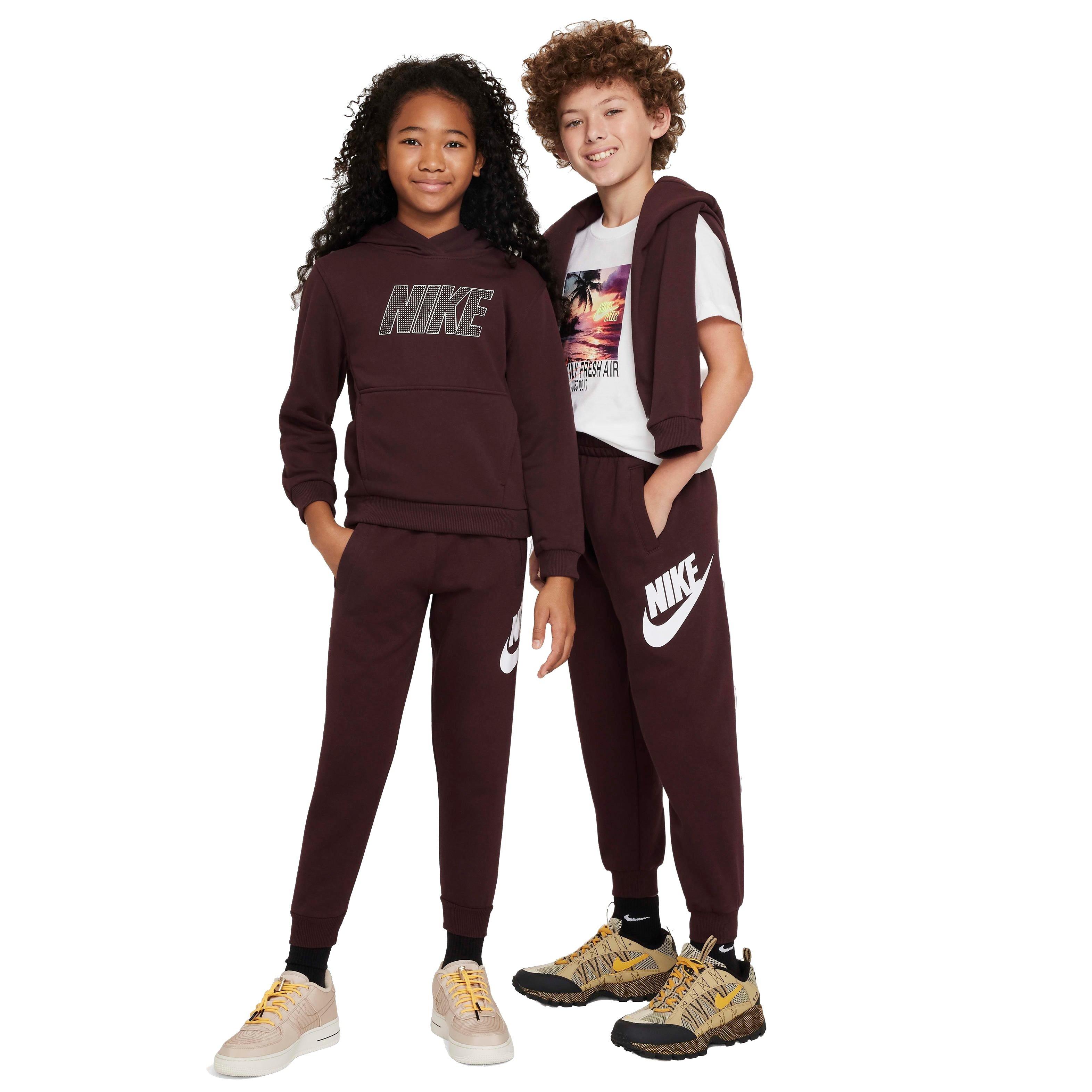 Nike Big Kids' Club Fleece HBR Joggers - BURGUNDY Thumbnail View 7