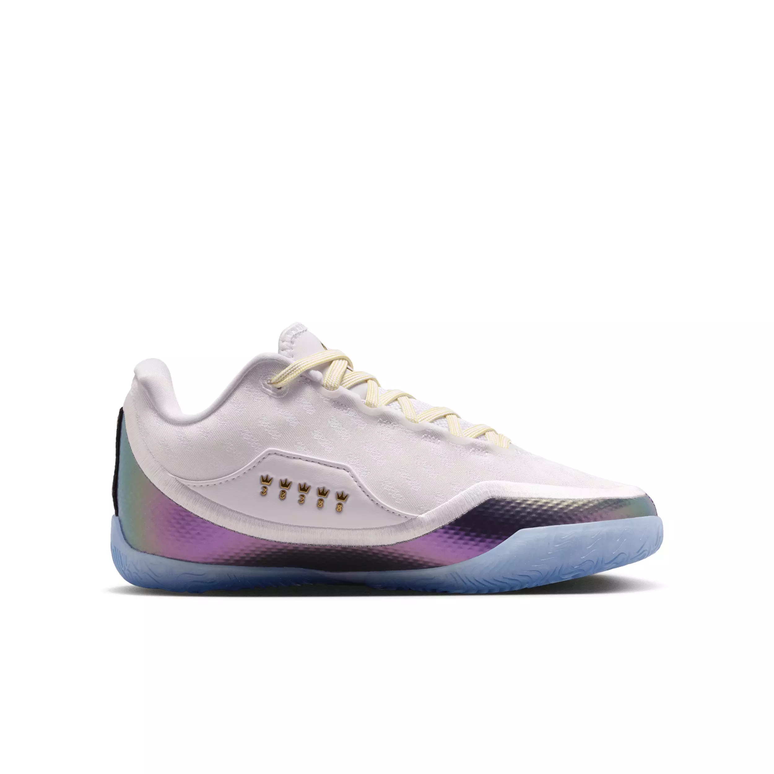 Nike LeBron XXIII "For The Record" Grade School Kids' Basketball Shoe - WHITE/WHITE/BLACK