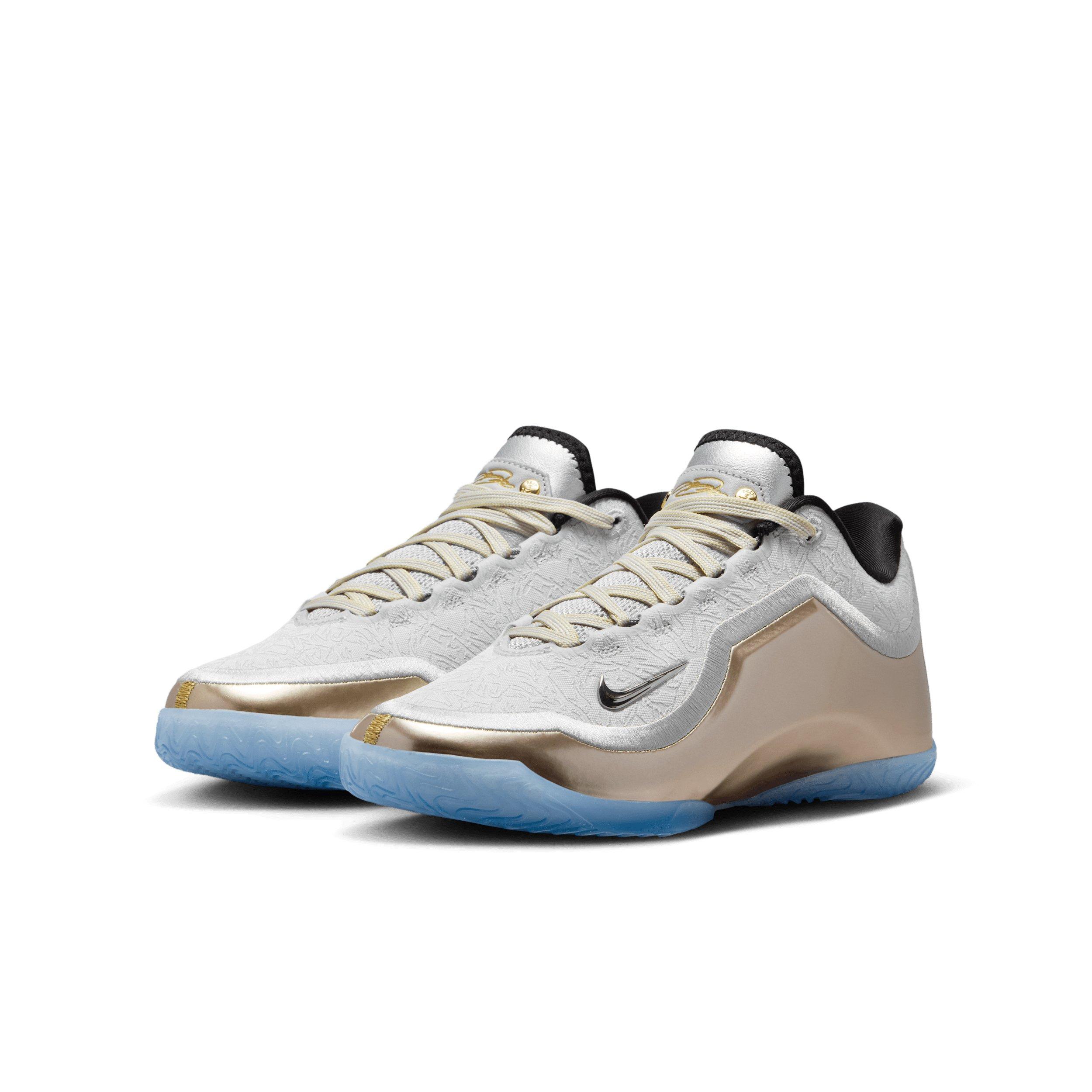 Nike LeBron XXIII "Dusty Cactus" Grade School Kids' Basketball Shoe - SILVER/CACTUS/BLACK/MULTICOLOR Thumbnail View 5