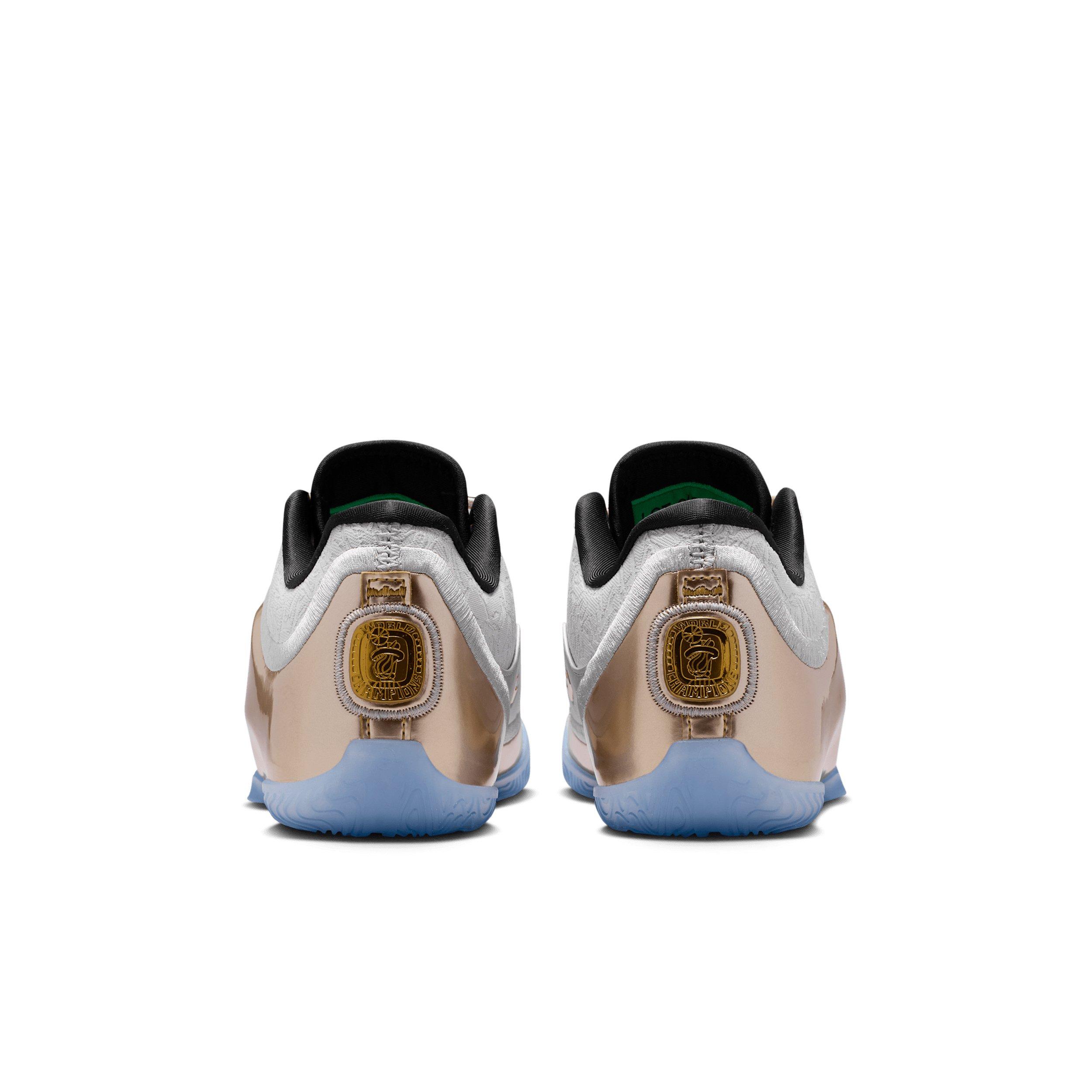 Nike LeBron XXIII "Dusty Cactus" Grade School Kids' Basketball Shoe - SILVER/CACTUS/BLACK/MULTICOLOR Thumbnail View 7