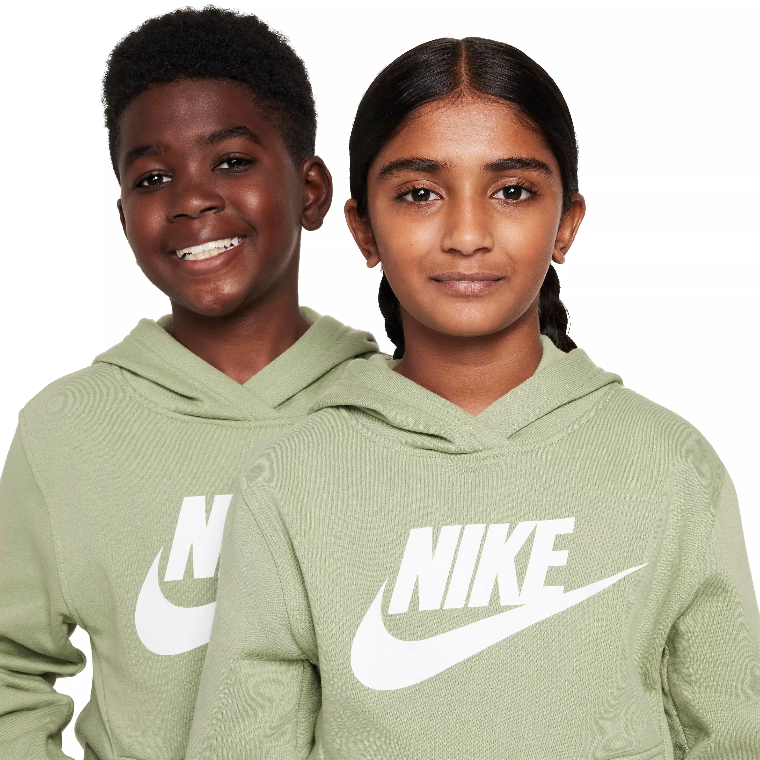 Nike Big Kids' Sportswear Club Fleece Hoodie - GREEN