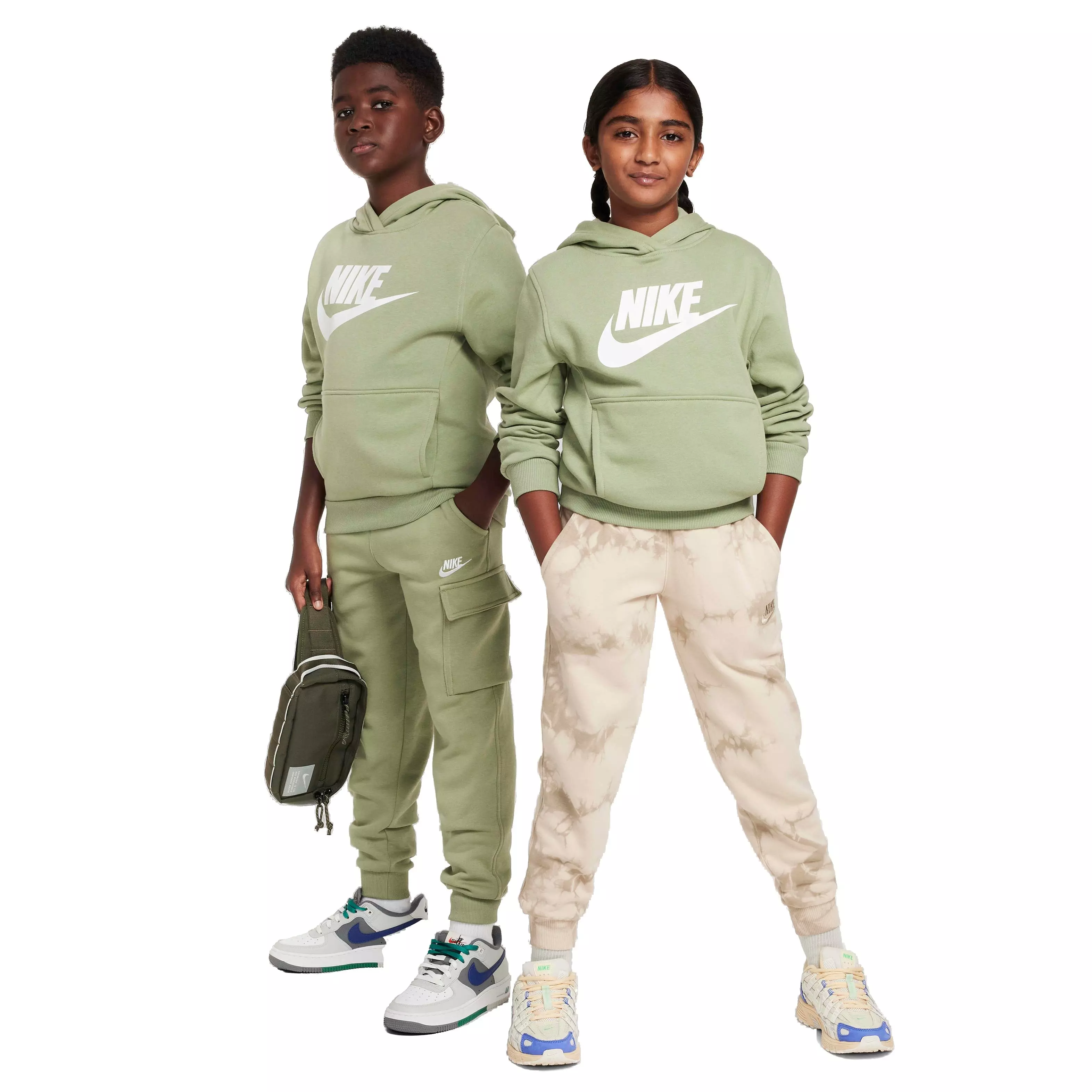 Nike Big Kids' Sportswear Club Fleece Hoodie - GREEN