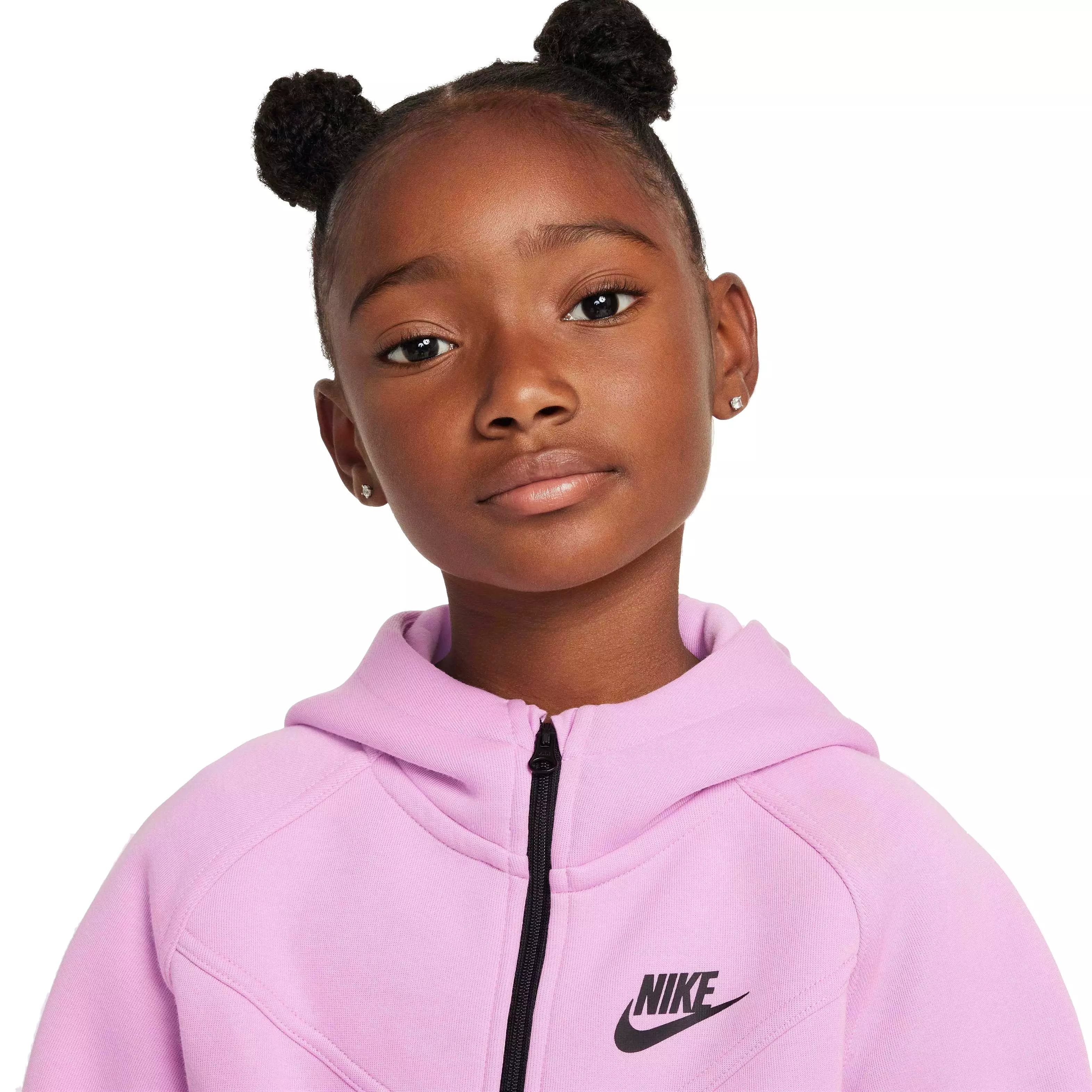 Nike Big Girls' Sportswear Tech Fleece Full-Zip Jacket - PINK