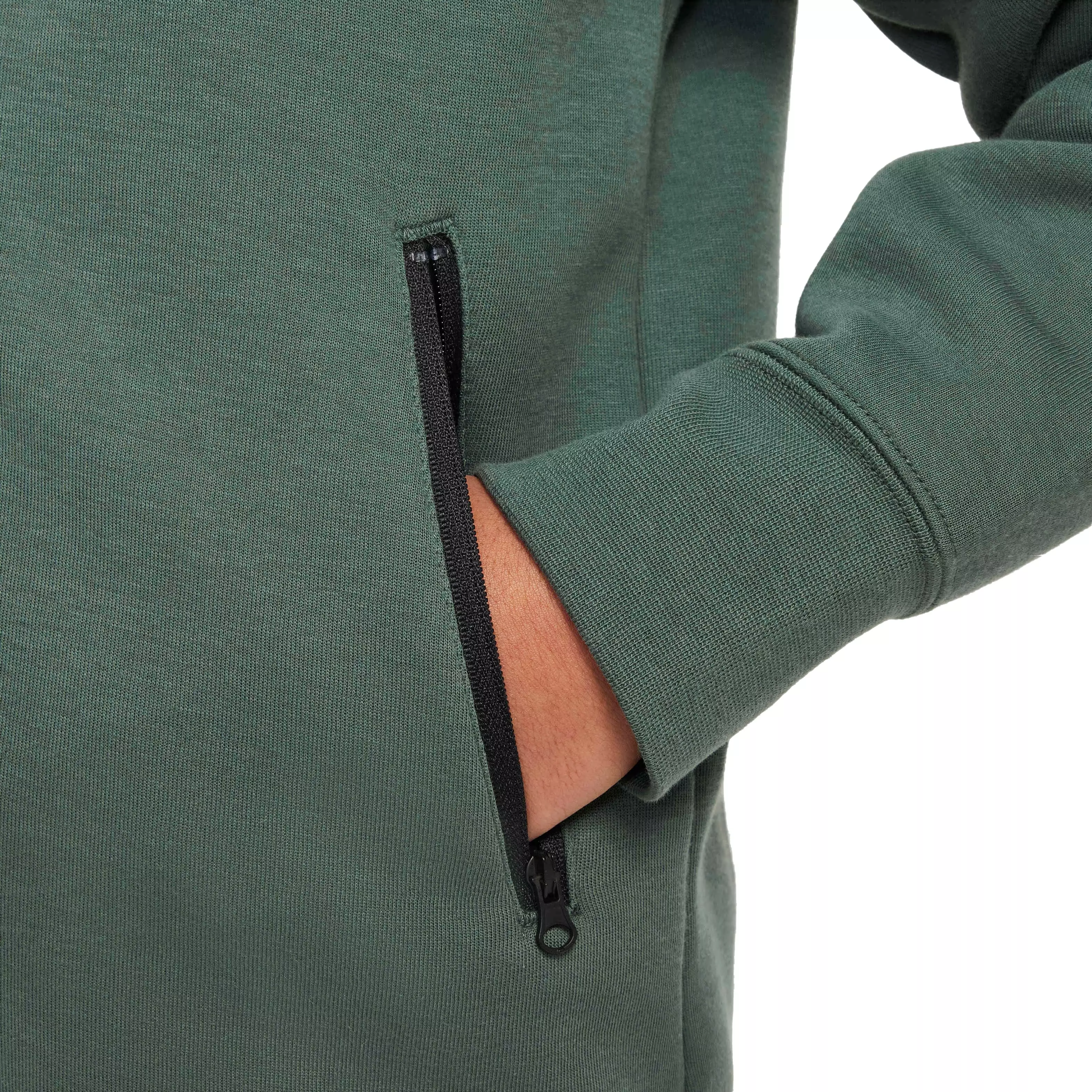 Nike Big Girls' Sportswear Tech Fleece Full-Zip Jacket - GREEN