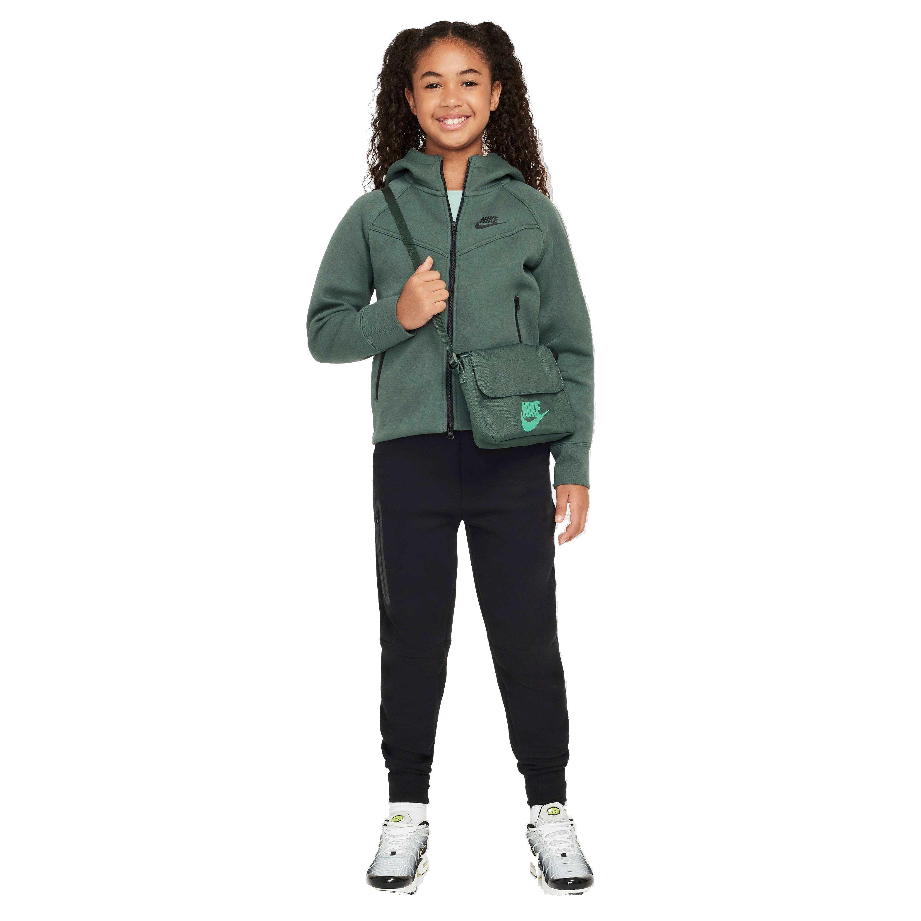 Nike Big Girls' Sportswear Tech Fleece Full-Zip Jacket - GREEN Thumbnail View 6