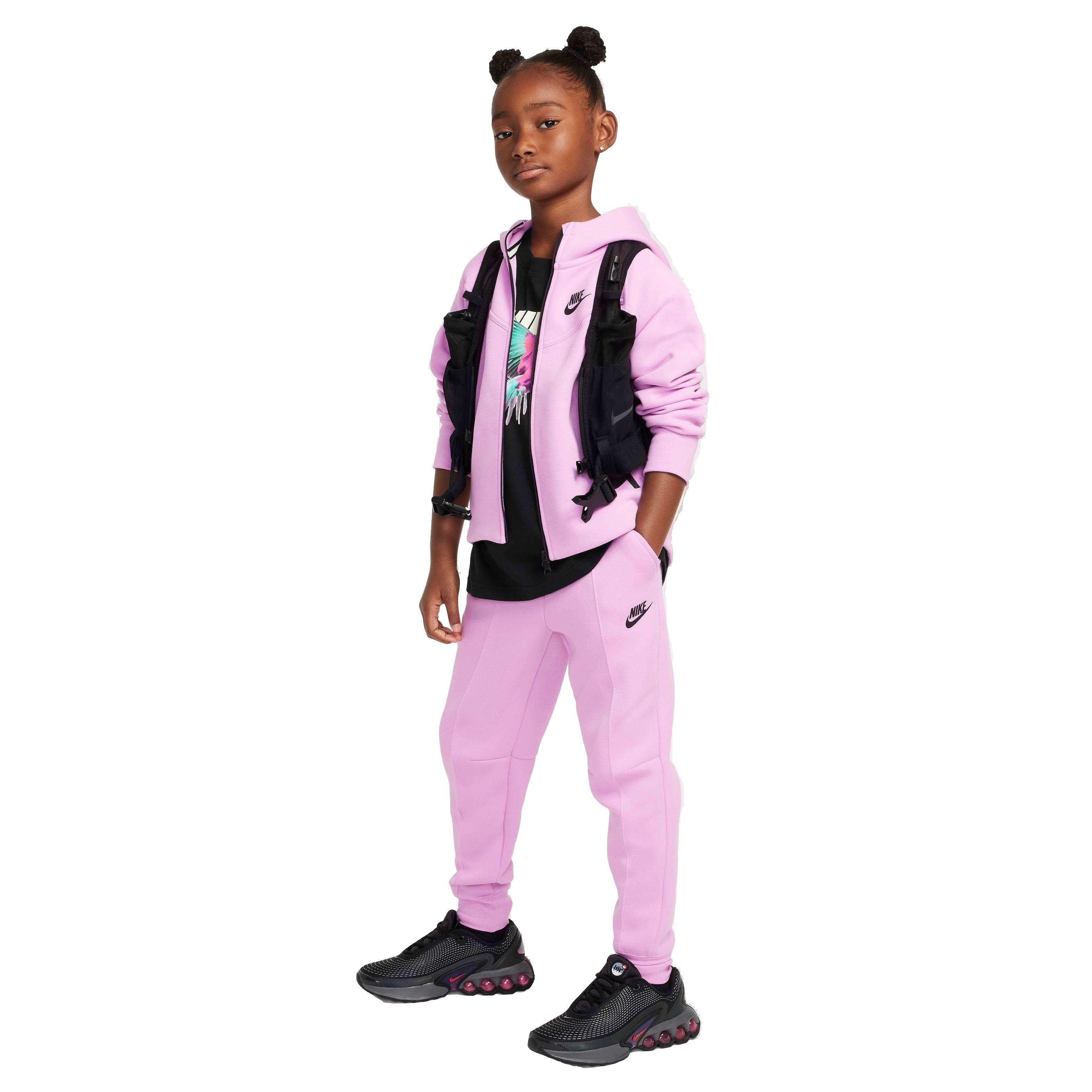 Nike Sportswear Tech Fleece Big Girls' Pink Joggers