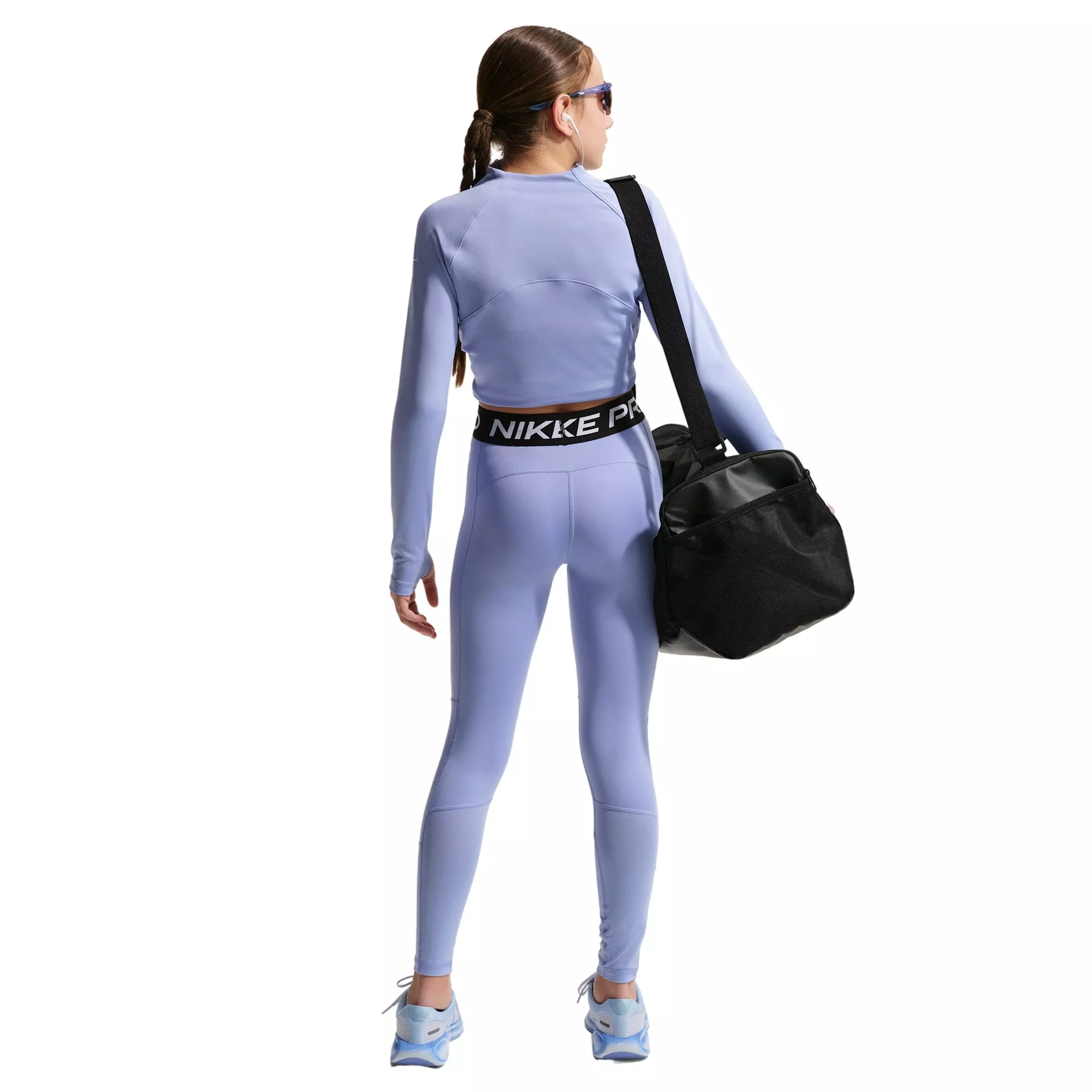 Nike Big Girls' Pro Dri-FIT Leggings - Purple - PURPLE