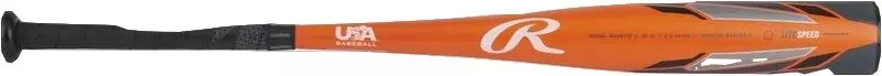 Rawlings Threat 2 5/8" USA Youth Baseball Bat (-12) 2024 - GREY/ORANGE