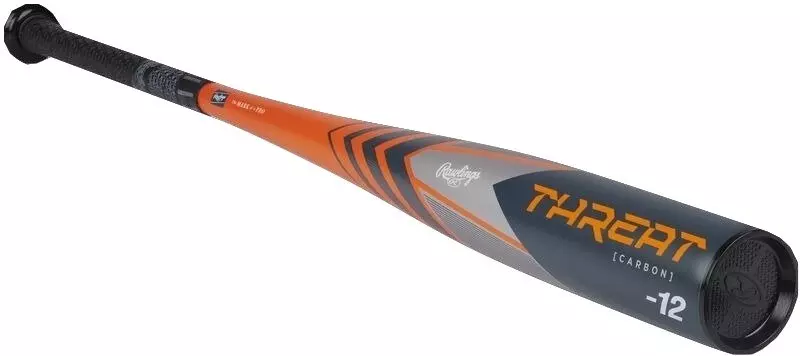 Rawlings Threat 2 5/8" USA Youth Baseball Bat (-12) 2024 - GREY/ORANGE