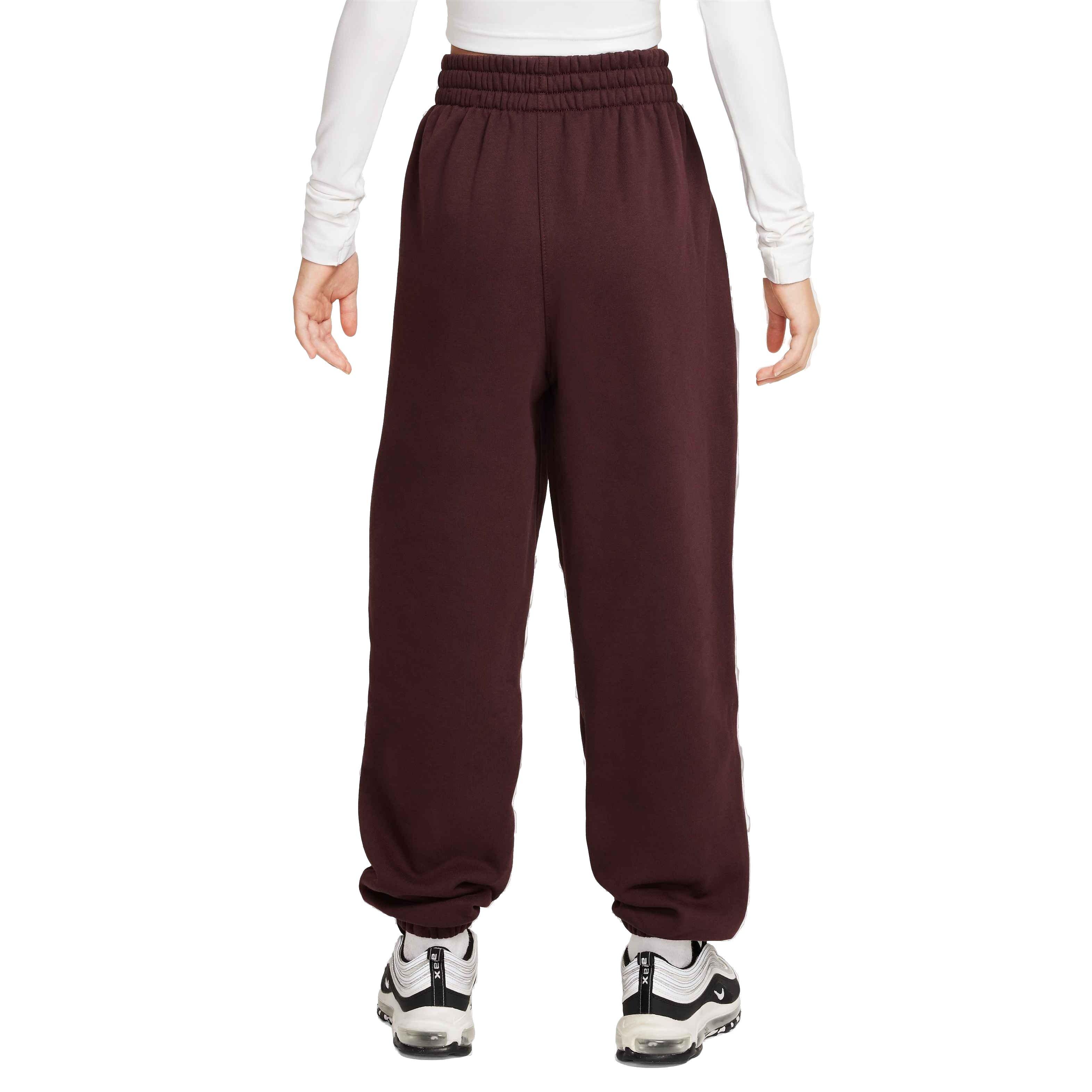 Nike Big Kids' Sportswear Club Fleece Loose Pants - BURGUNDY Thumbnail View 2