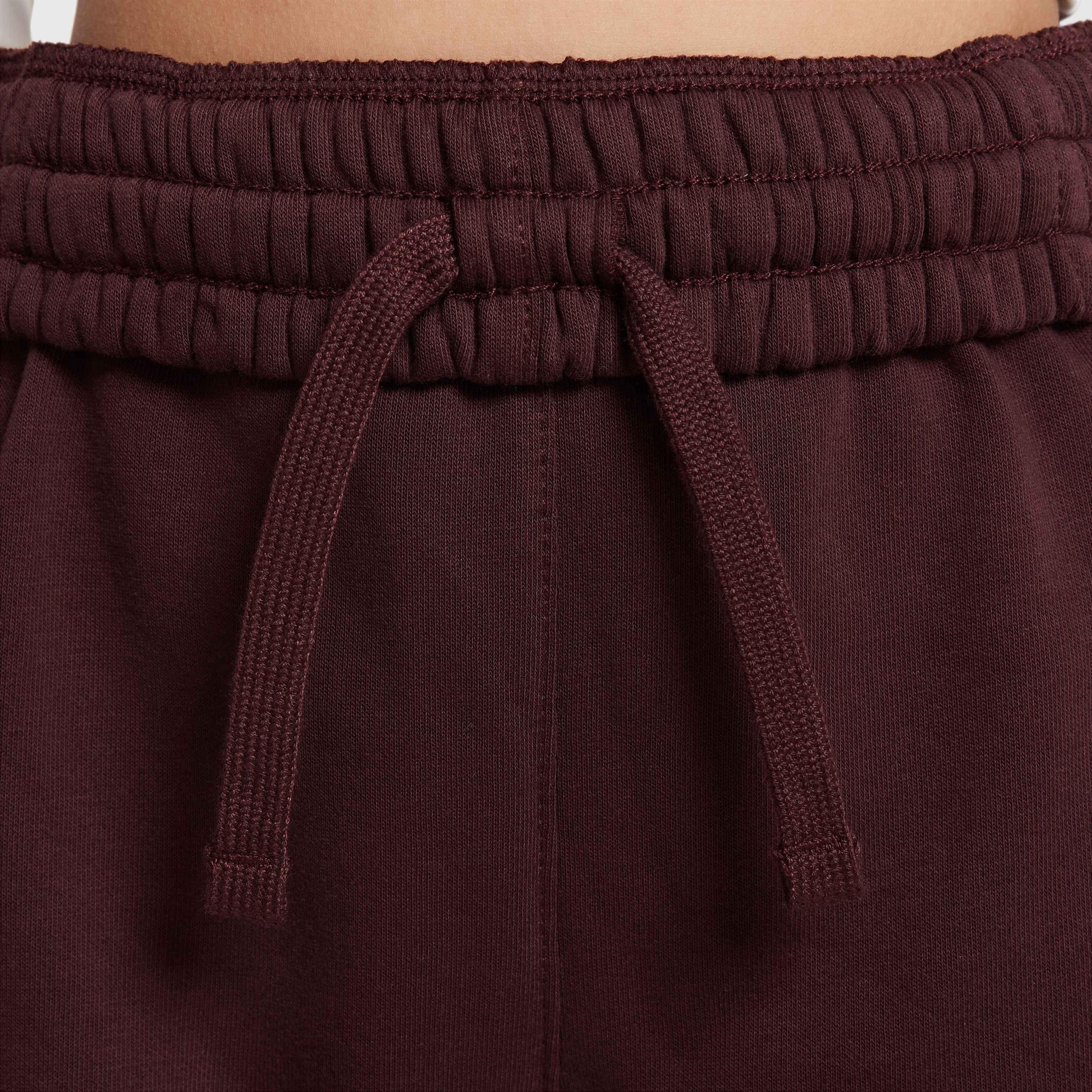 Nike Big Kids' Sportswear Club Fleece Loose Pants - BURGUNDY Thumbnail View 3