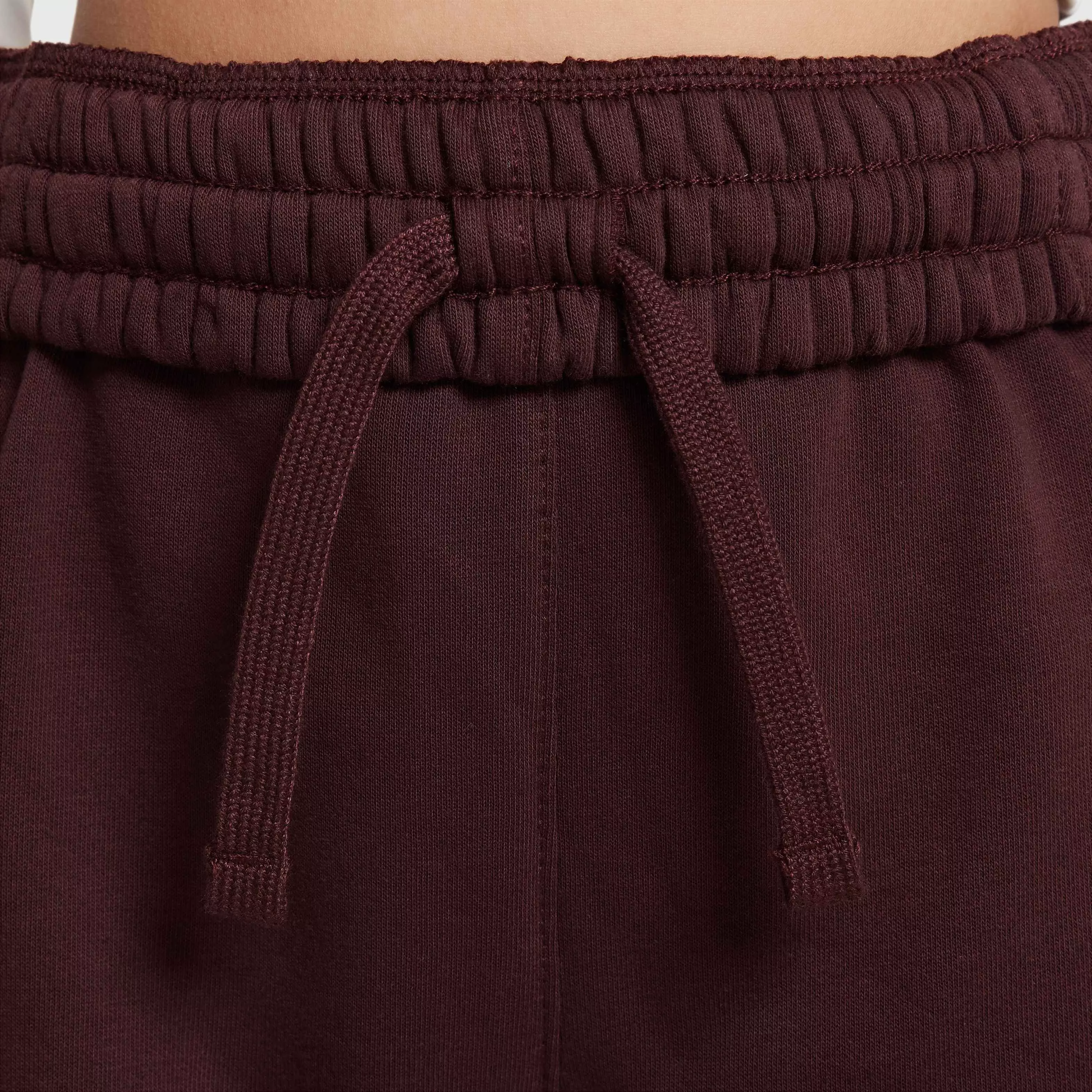 Nike Big Kids' Sportswear Club Fleece Loose Pants - BURGUNDY