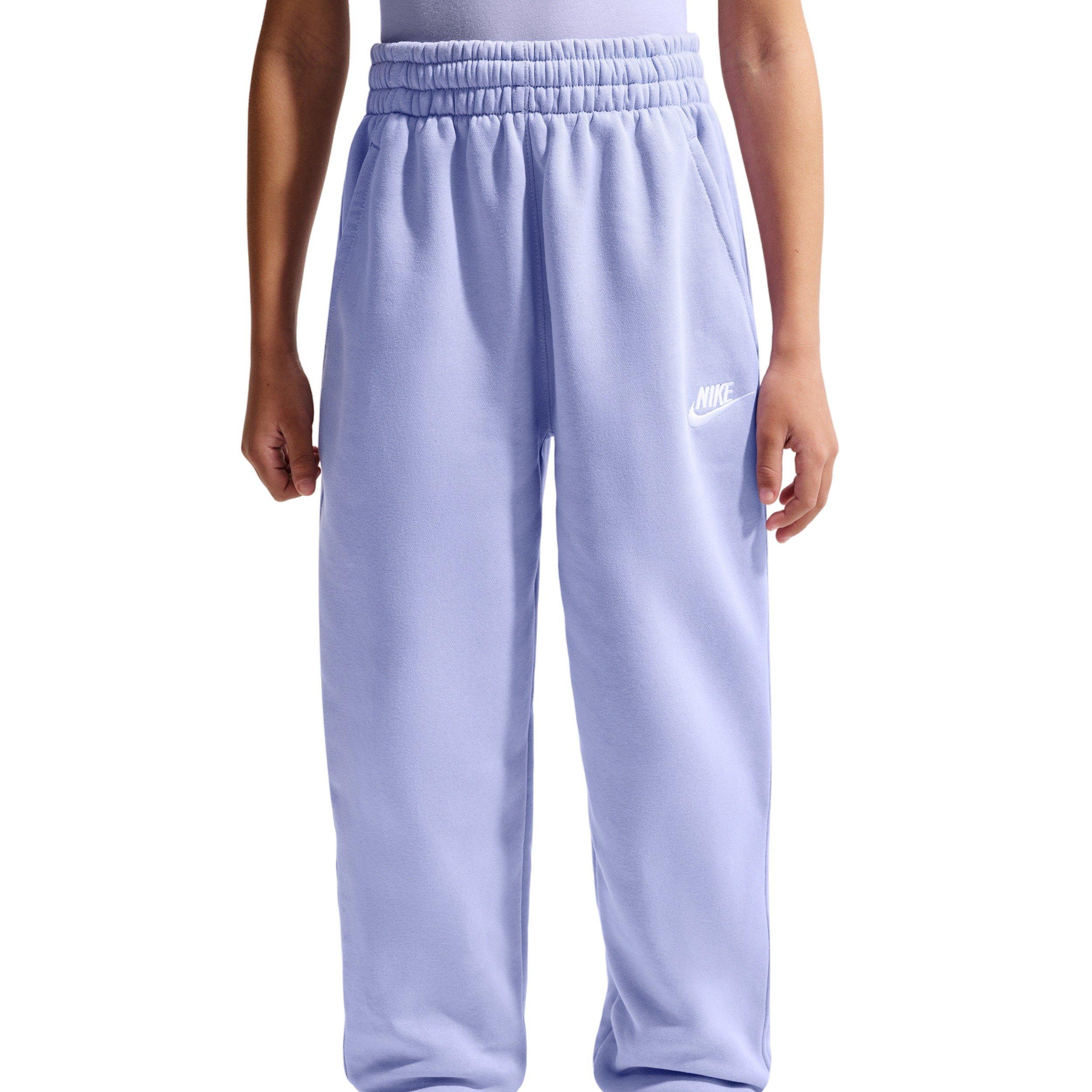 Nike Big Girls' Sportswear Club Fleece Loose Sweatpants - Purple - PURPLE Thumbnail View 3