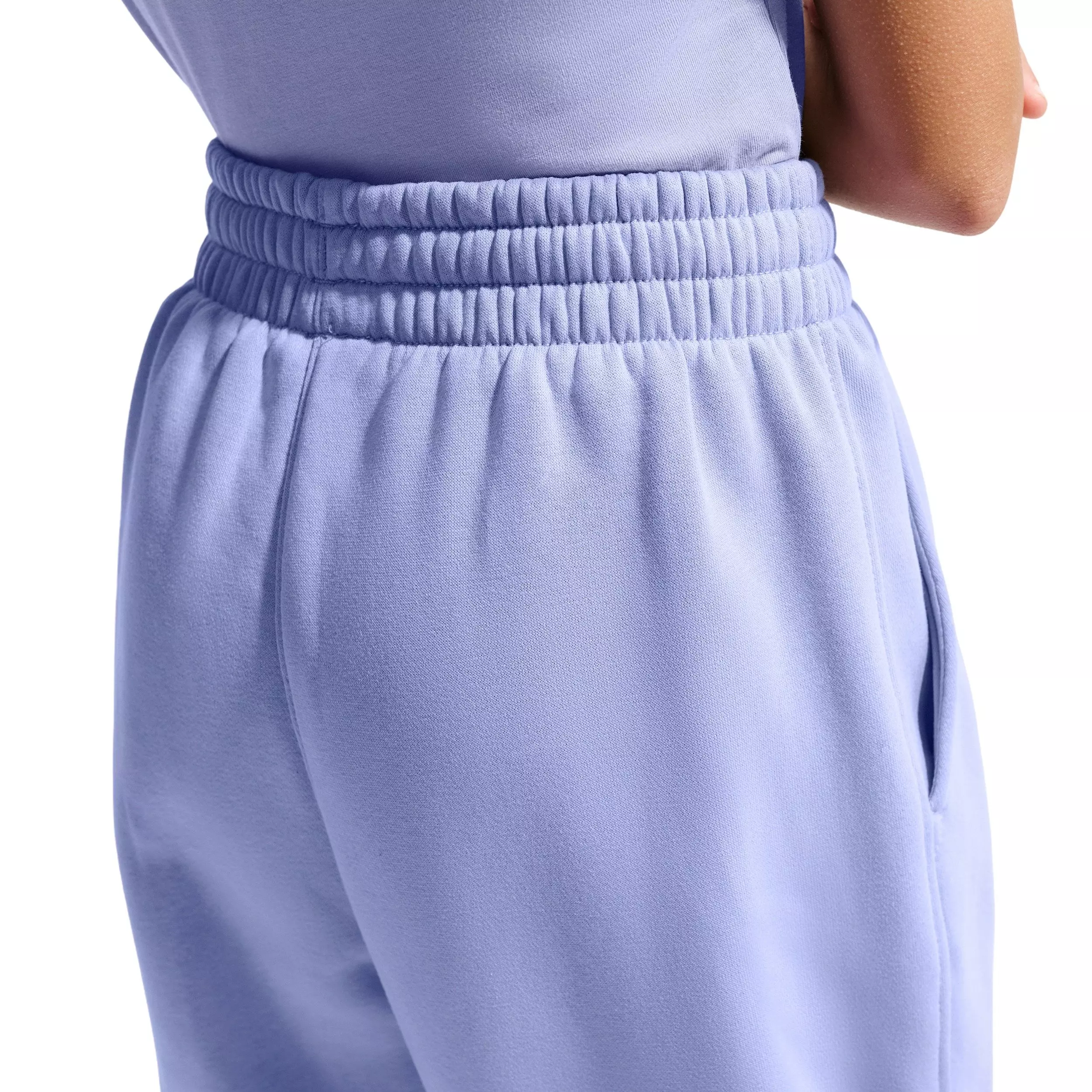 Nike Big Girls' Sportswear Club Fleece Loose Sweatpants - Purple - PURPLE