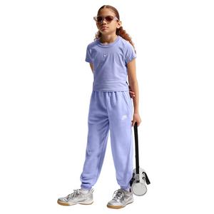 Nike Big Girls' Sportswear Club Fleece Loose Sweatpants - Purple